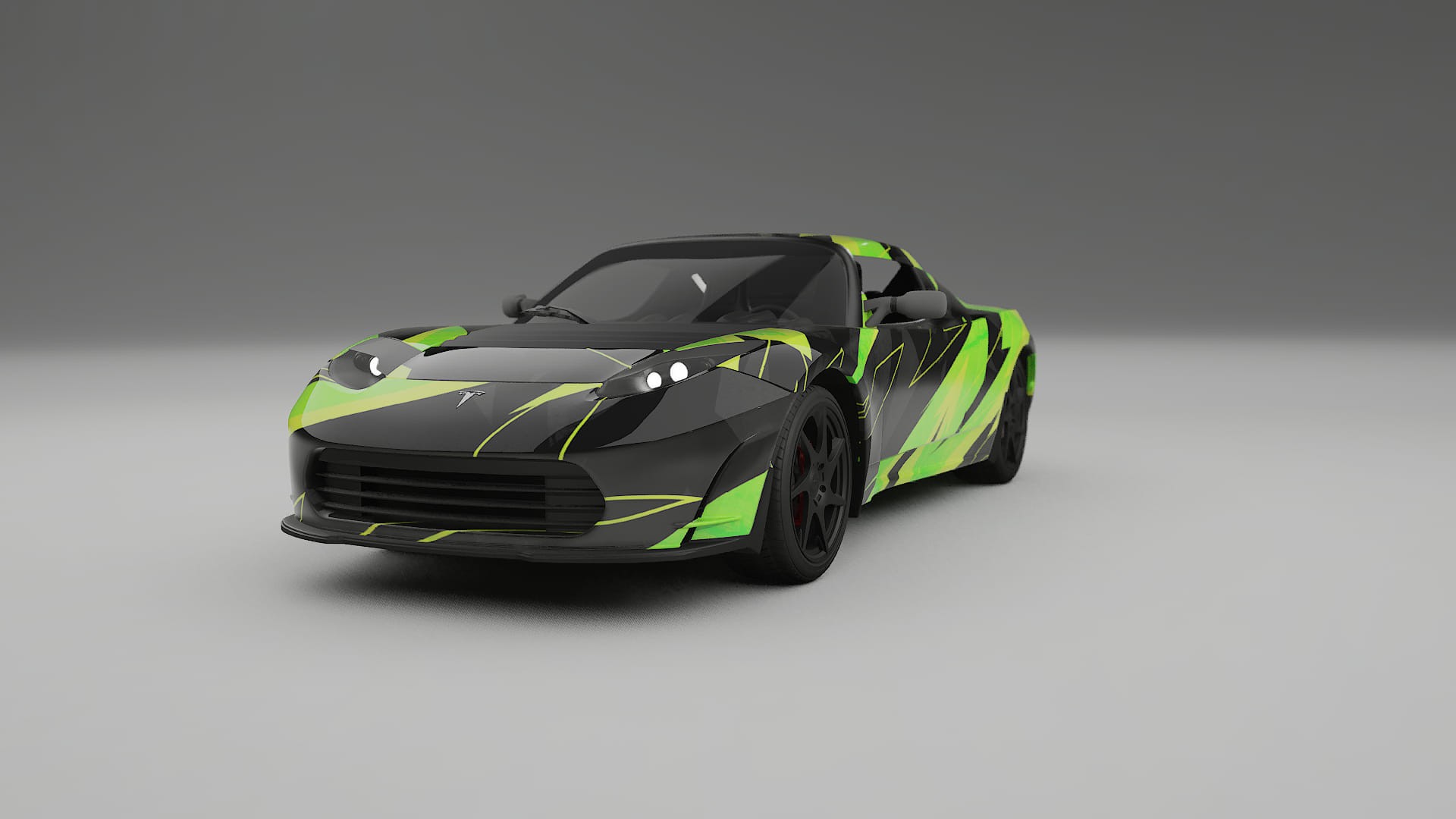 Tesla Roadster 2.5 NINJA TURTLES – Tervezett Wrap PPF készlet nyomtatható poliuretán fóliából