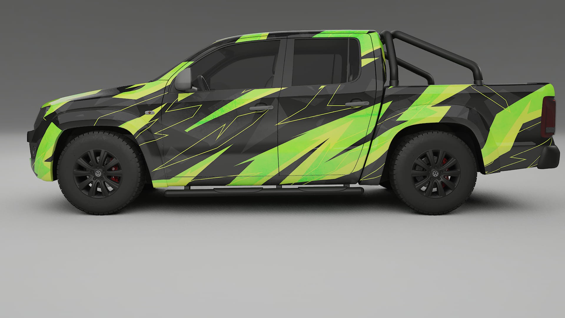 VW Amarok 2H NINJA TURTLES – Tervezett Wrap PPF készlet nyomtatható poliuretán fóliából