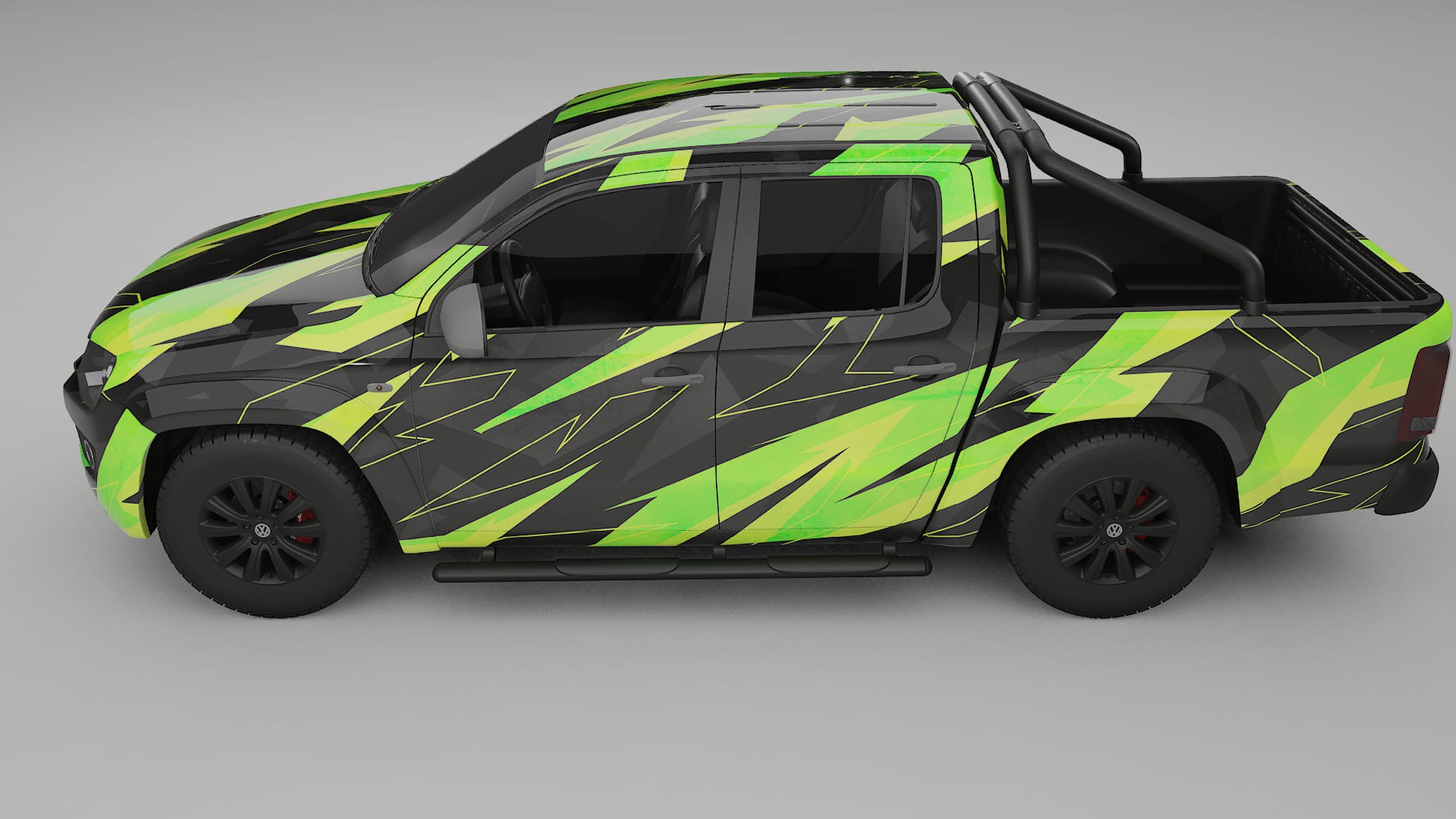 VW Amarok 2H NINJA TURTLES – Tervezett Wrap PPF készlet nyomtatható poliuretán fóliából