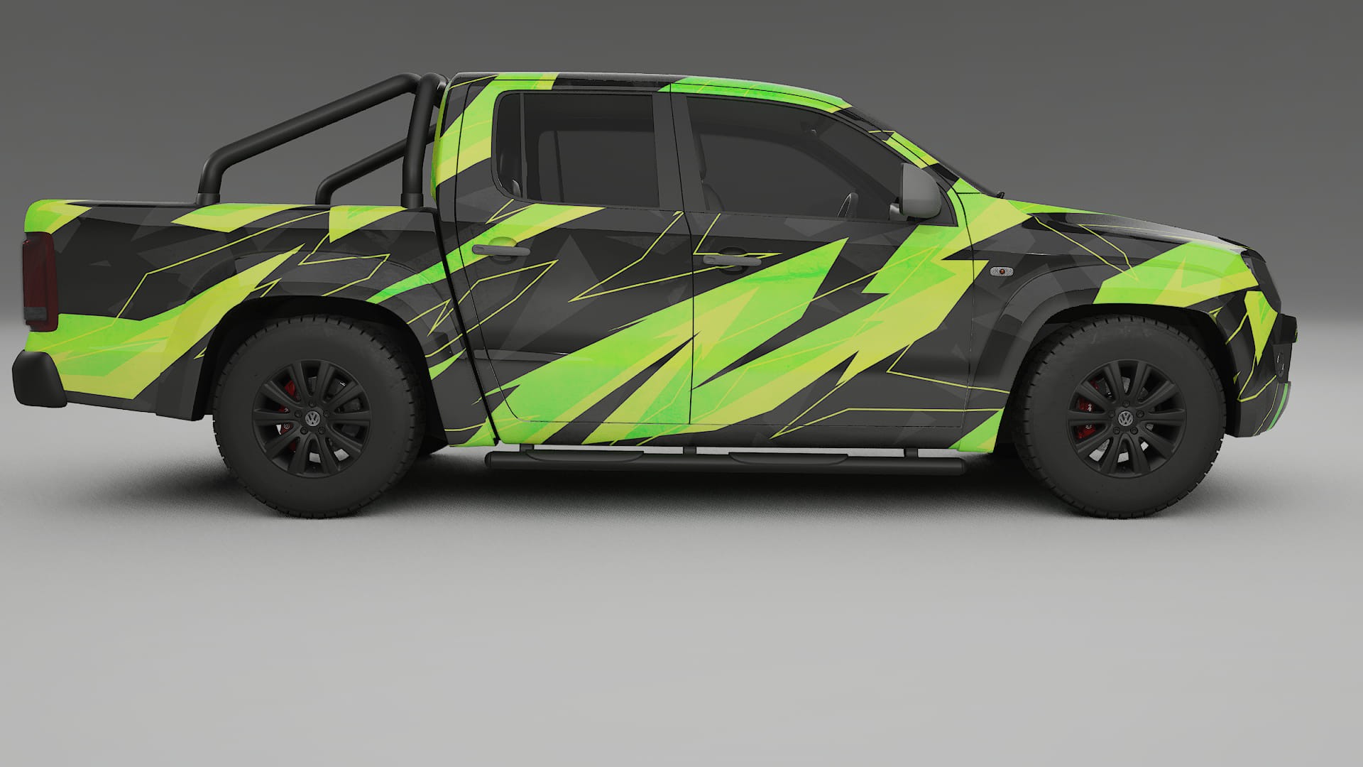 VW Amarok 2H NINJA TURTLES – Tervezett Wrap PPF készlet nyomtatható poliuretán fóliából