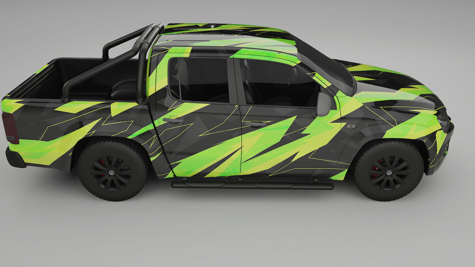VW Amarok 2H NINJA TURTLES – Tervezett Wrap PPF készlet nyomtatható poliuretán fóliából