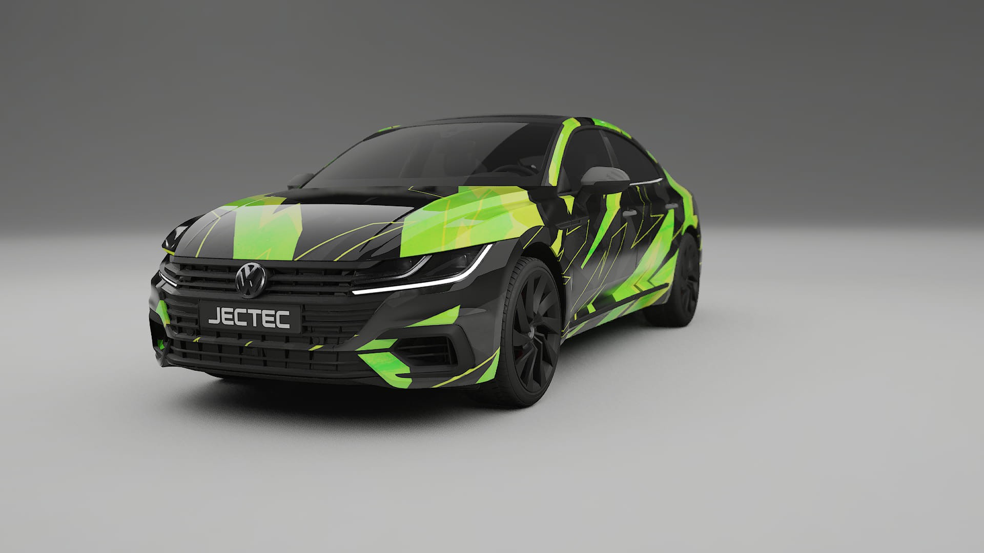 VW Arteon R 3H prefacelift pre-LCI NINJA TURTLES – Tervezett Wrap PPF készlet nyomtatható poliuretán fóliából