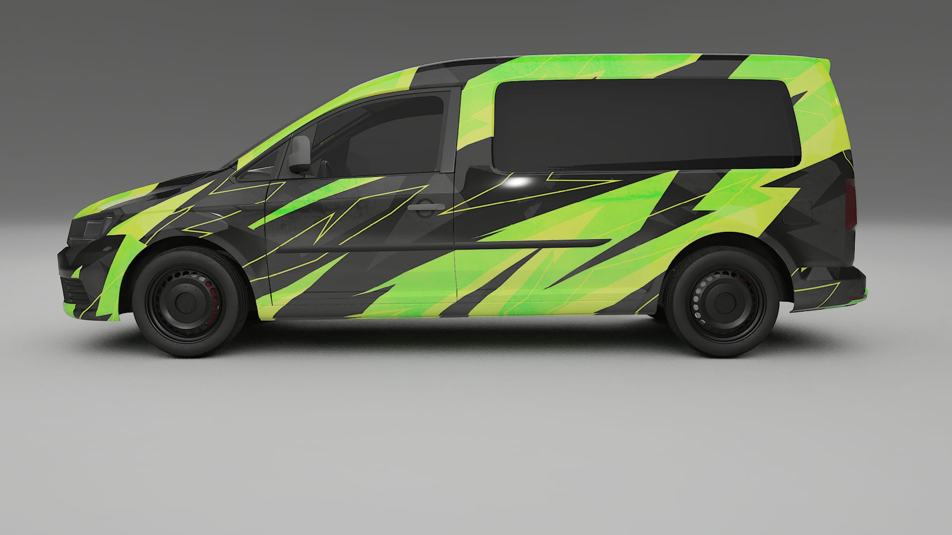 VW Caddy Maxi SB NINJA TURTLES – Tervezett Wrap PPF készlet nyomtatható poliuretán fóliából