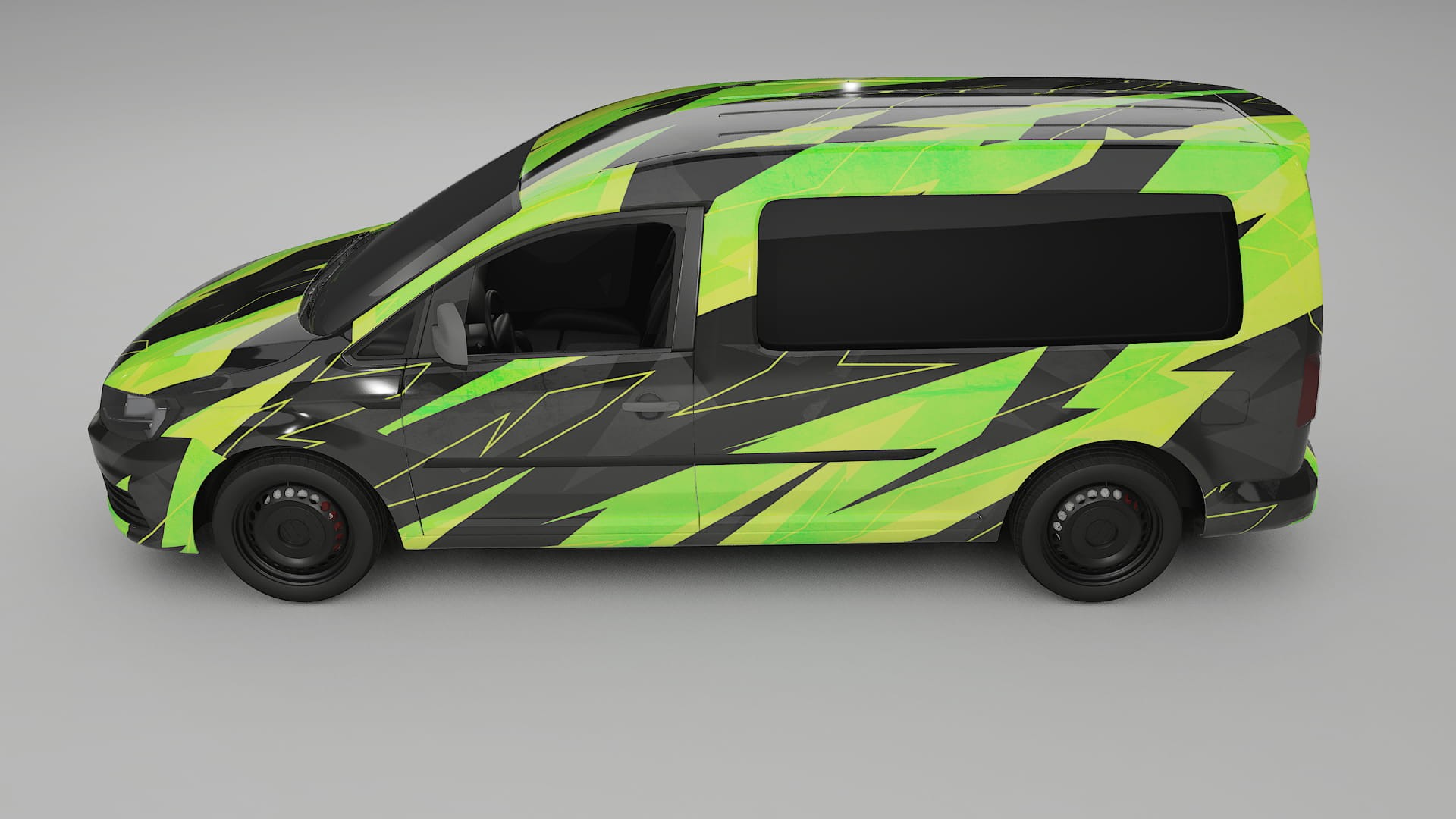 VW Caddy Maxi SB NINJA TURTLES – Tervezett Wrap PPF készlet nyomtatható poliuretán fóliából