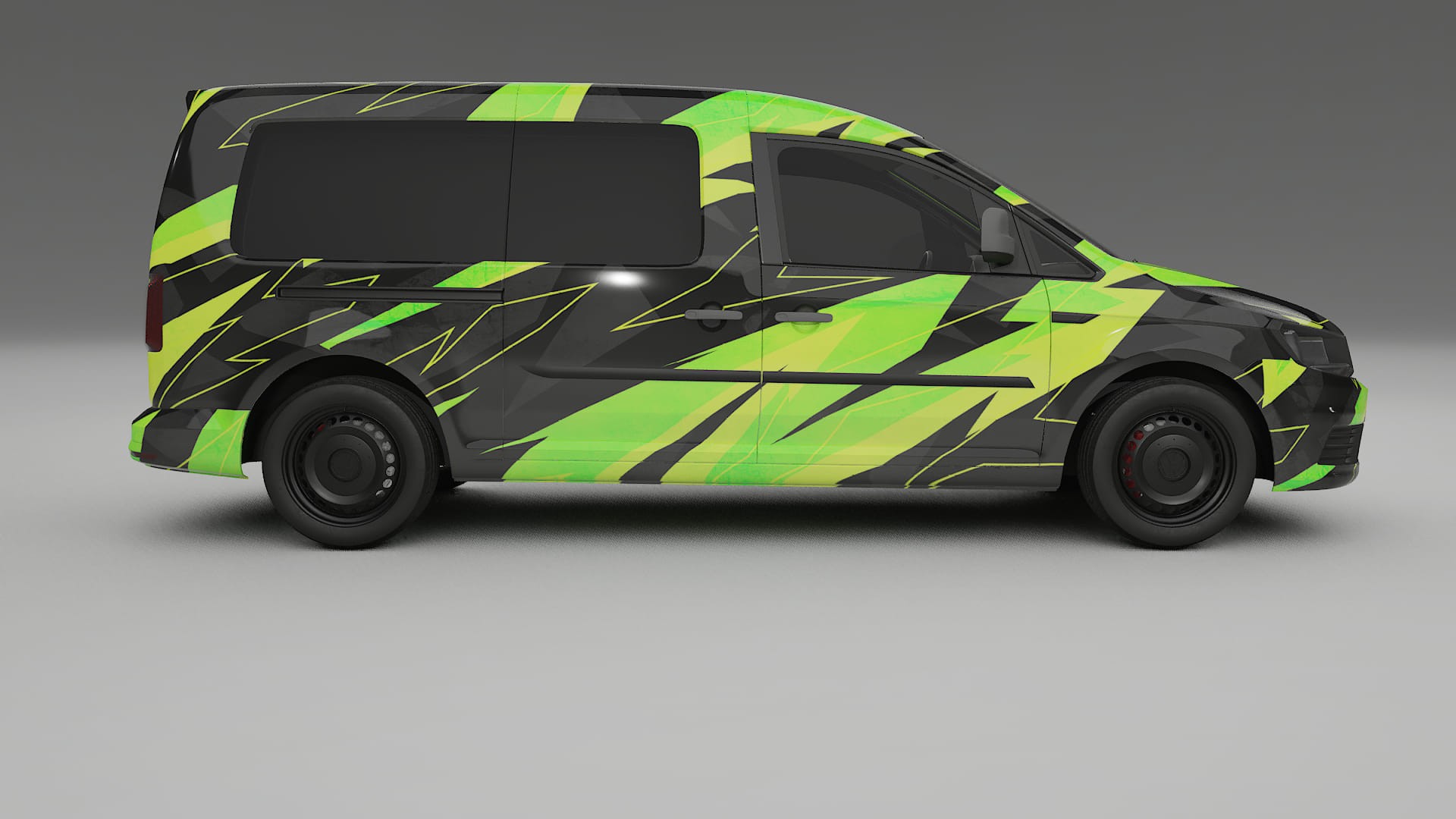 VW Caddy Maxi SB NINJA TURTLES – Tervezett Wrap PPF készlet nyomtatható poliuretán fóliából