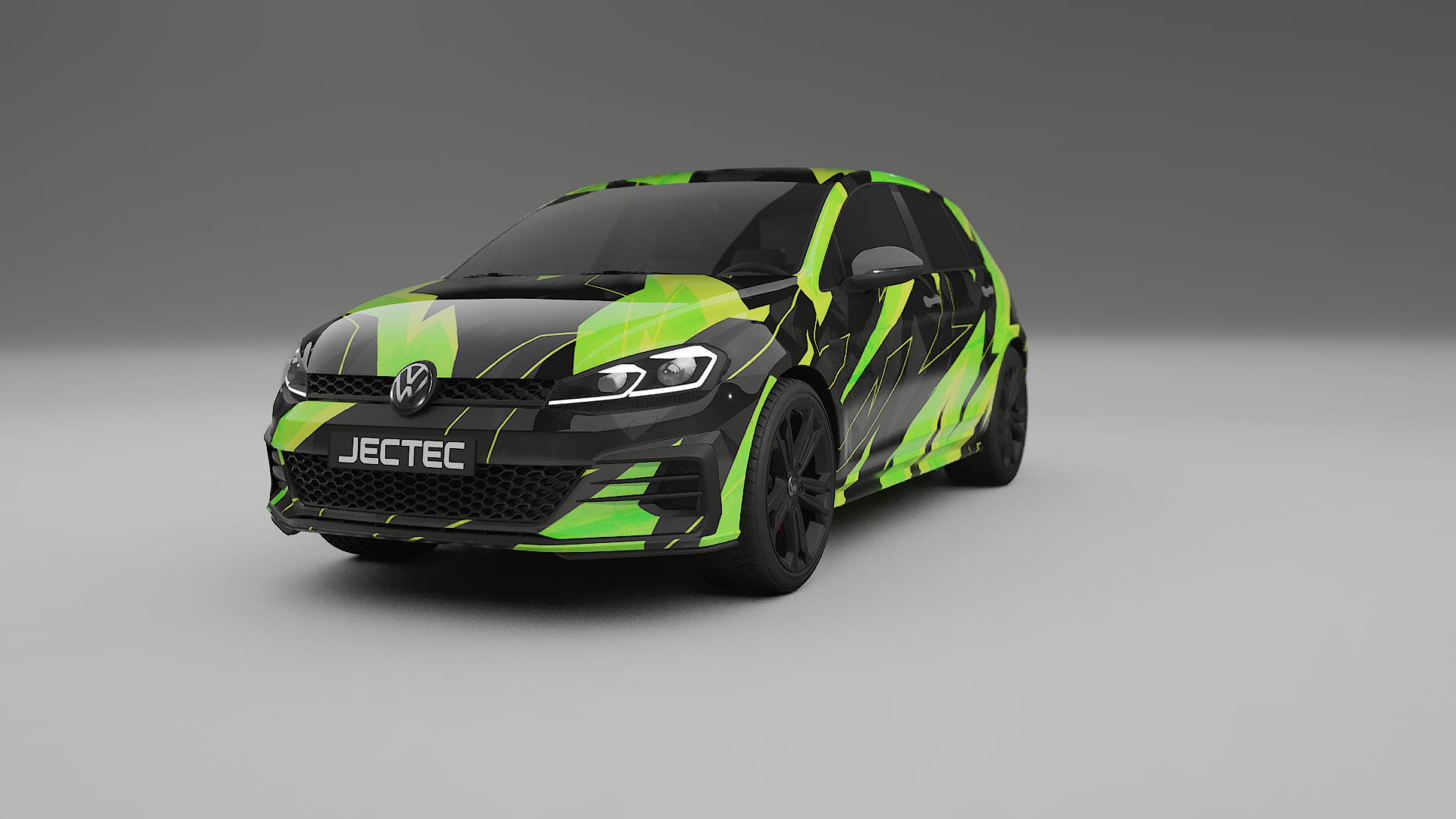 VW Golf Mk7 NINJA TURTLES – Tervezett Wrap PPF készlet nyomtatható poliuretán fóliából