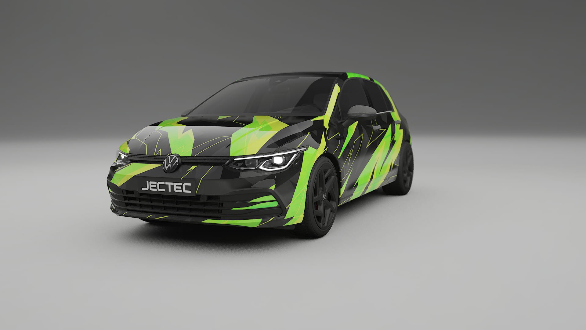 VW Golf Mk8 NINJA TURTLES – Tervezett Wrap PPF készlet nyomtatható poliuretán fóliából