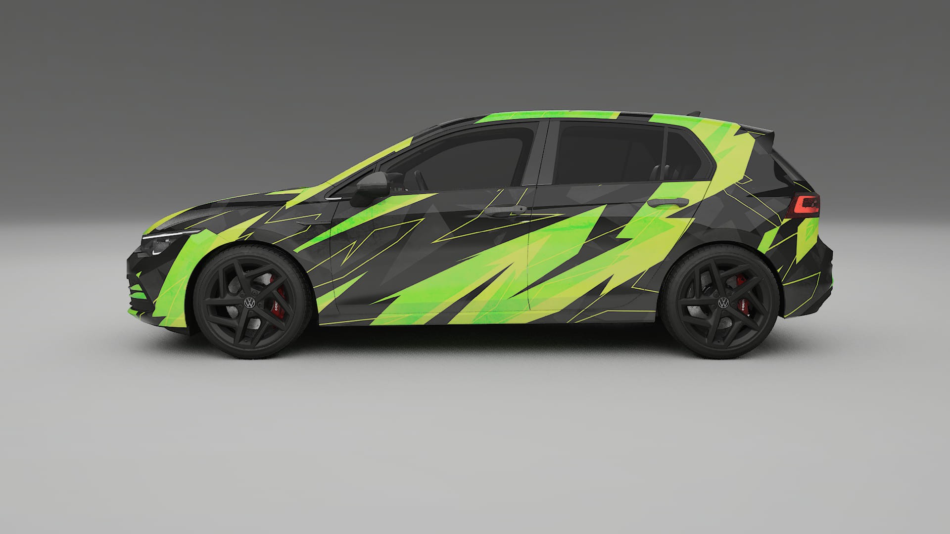 VW Golf Mk8 NINJA TURTLES – Tervezett Wrap PPF készlet nyomtatható poliuretán fóliából
