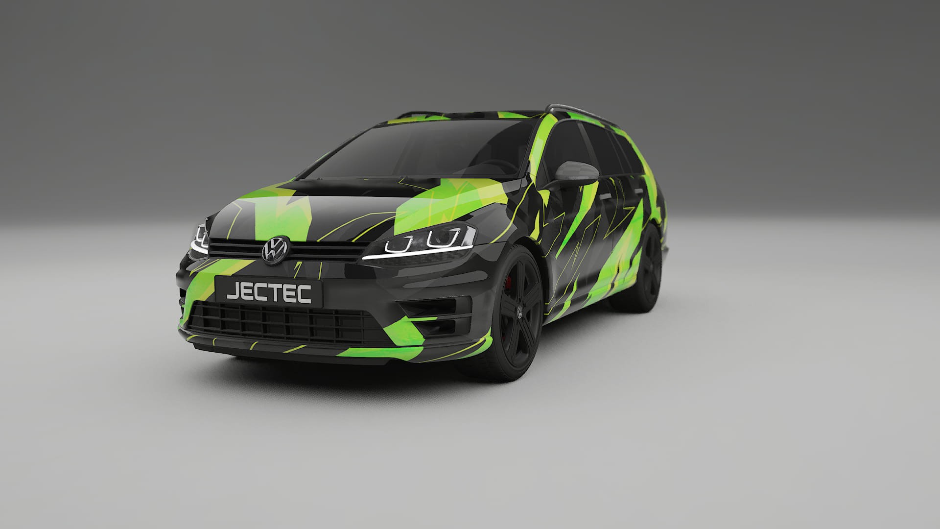 VW Golf Variant Mk7 NINJA TURTLES – Tervezett Wrap PPF készlet nyomtatható poliuretán fóliából
