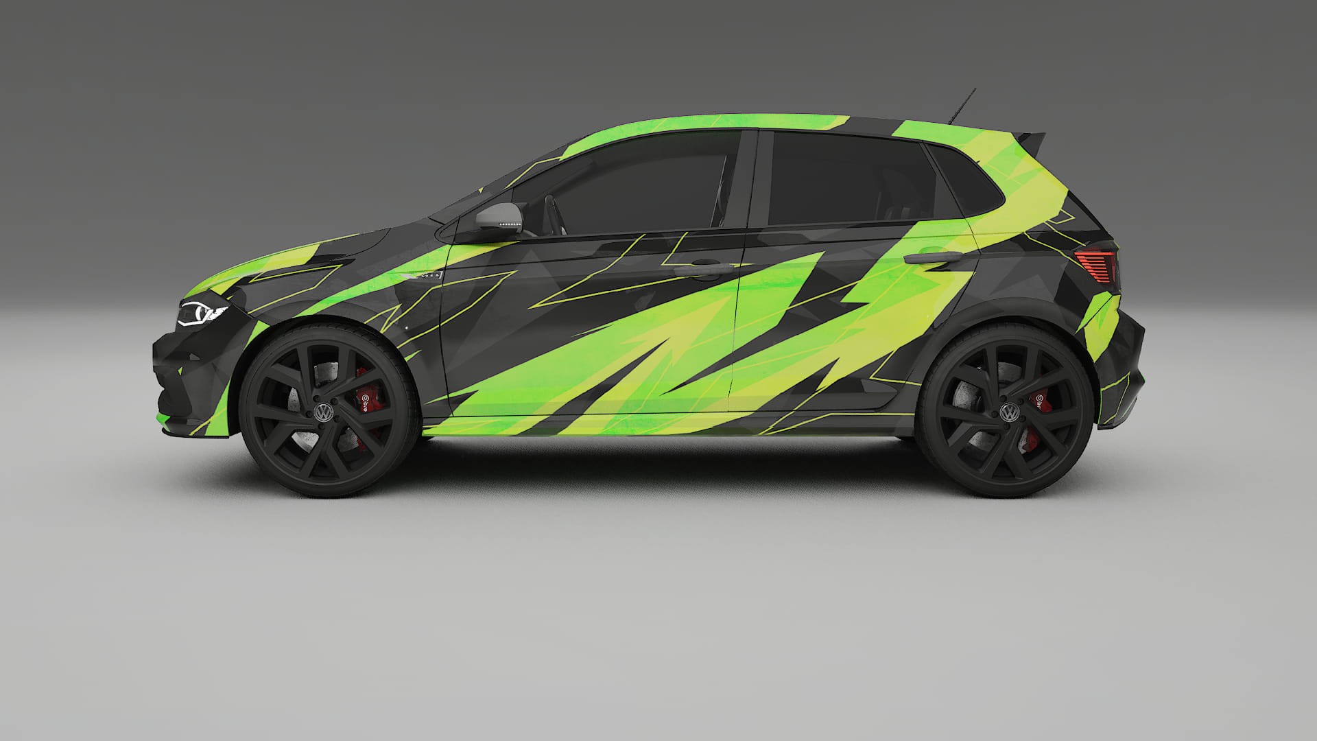 VW Polo GTI VI NINJA TURTLES – Tervezett Wrap PPF készlet nyomtatható poliuretán fóliából