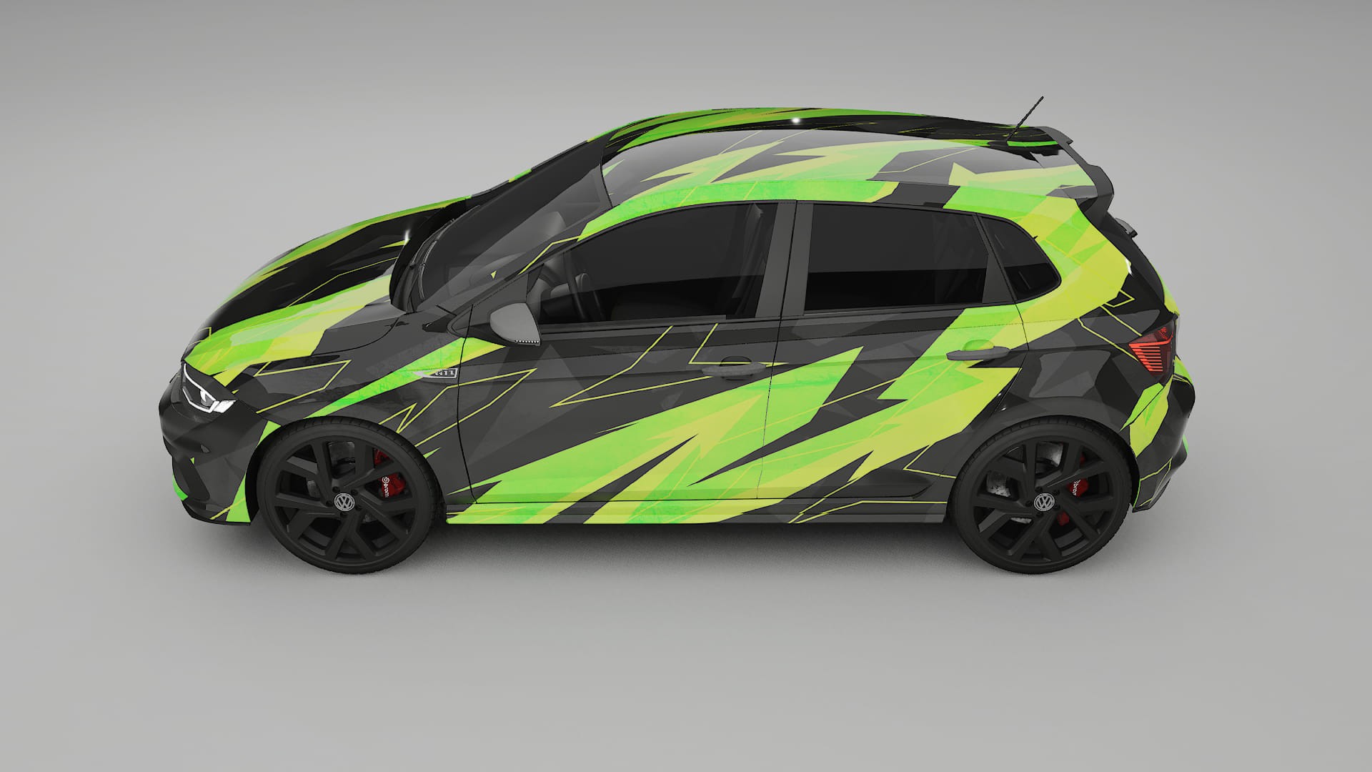 VW Polo GTI VI NINJA TURTLES – Tervezett Wrap PPF készlet nyomtatható poliuretán fóliából