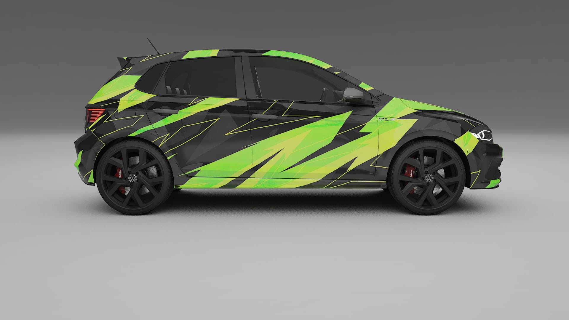 VW Polo GTI VI NINJA TURTLES – Tervezett Wrap PPF készlet nyomtatható poliuretán fóliából
