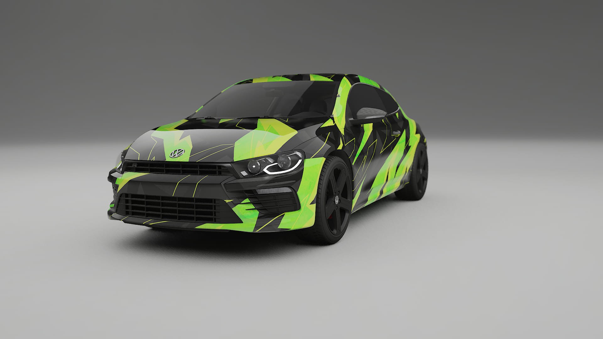 VW Scirocco R III NINJA TURTLES – Tervezett Wrap PPF készlet nyomtatható poliuretán fóliából