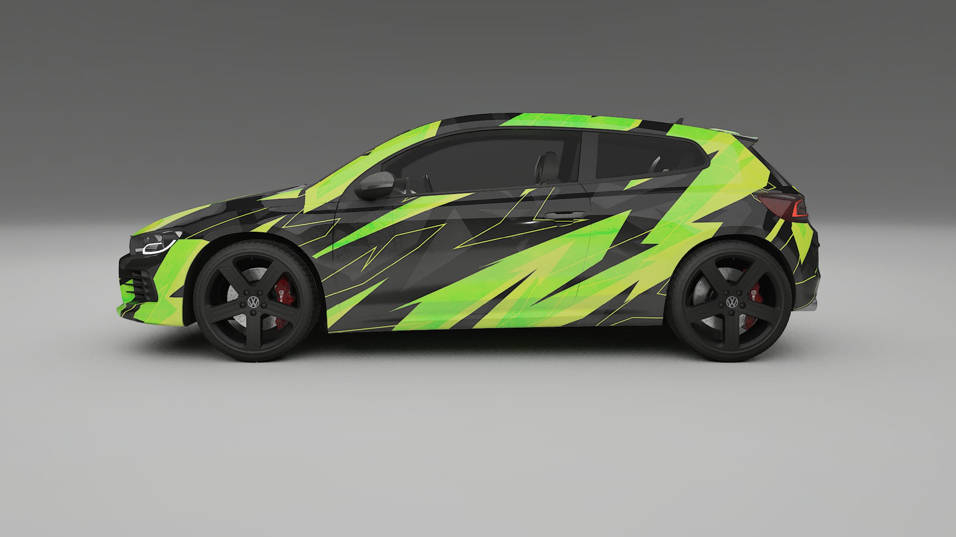 VW Scirocco R III NINJA TURTLES – Tervezett Wrap PPF készlet nyomtatható poliuretán fóliából