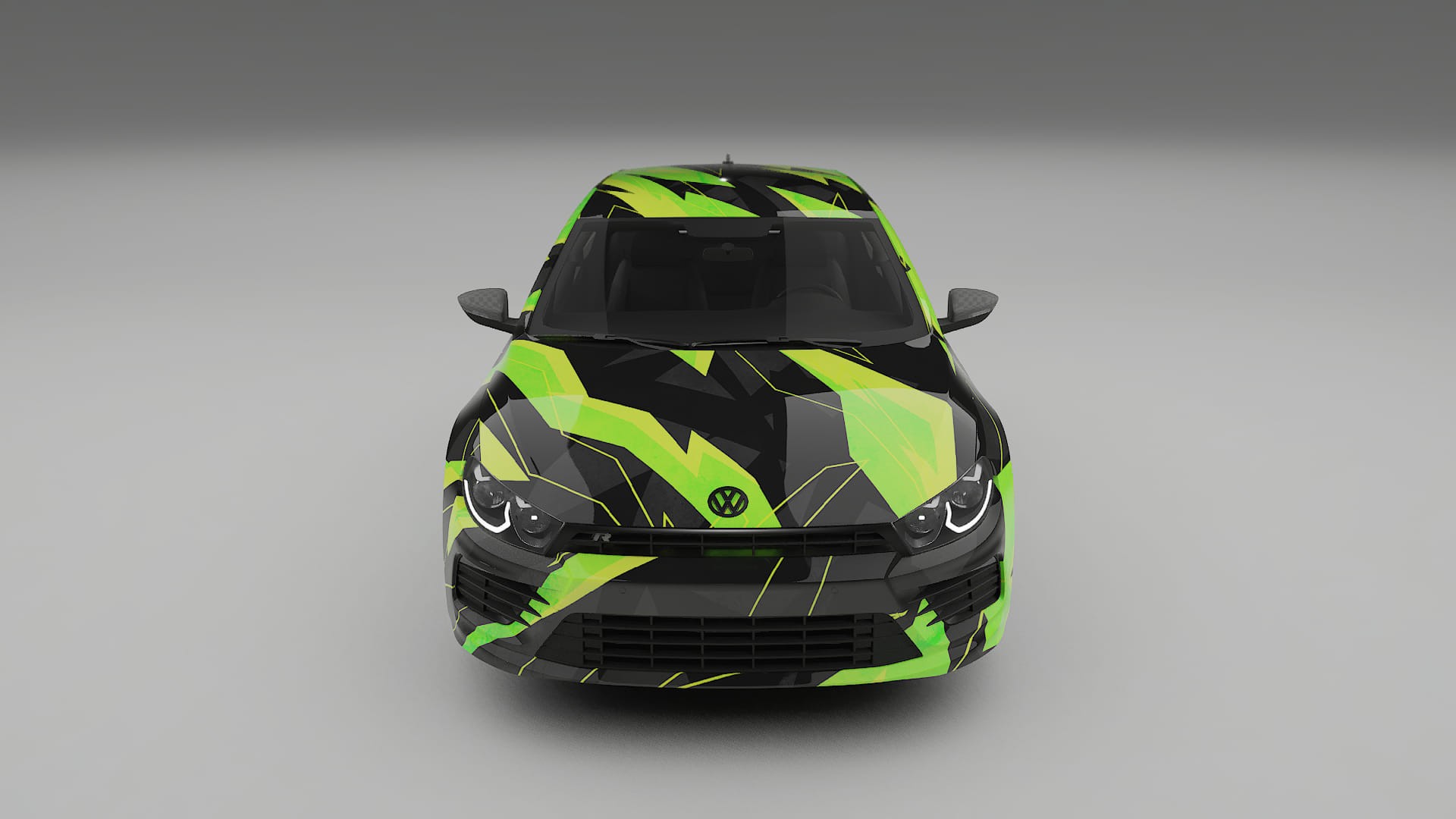 VW Scirocco R III NINJA TURTLES – Tervezett Wrap PPF készlet nyomtatható poliuretán fóliából