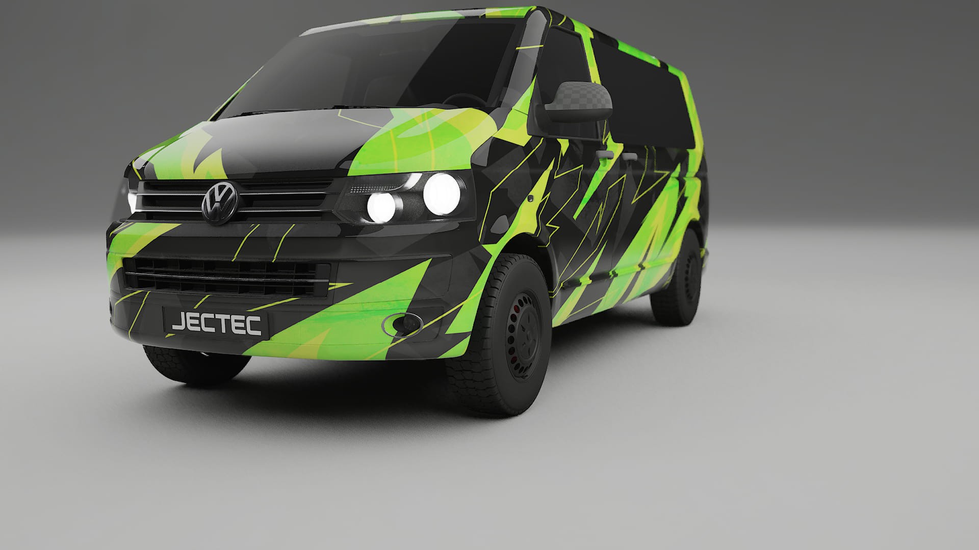 VW Transporter T5 Caravelle NINJA TURTLES – Tervezett Wrap PPF készlet nyomtatható poliuretán fóliából