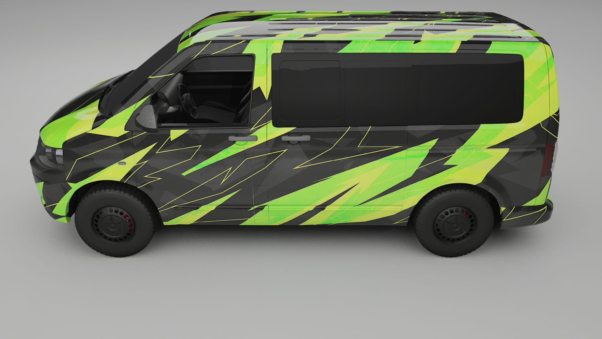 VW Transporter T5 Caravelle NINJA TURTLES – Tervezett Wrap PPF készlet nyomtatható poliuretán fóliából