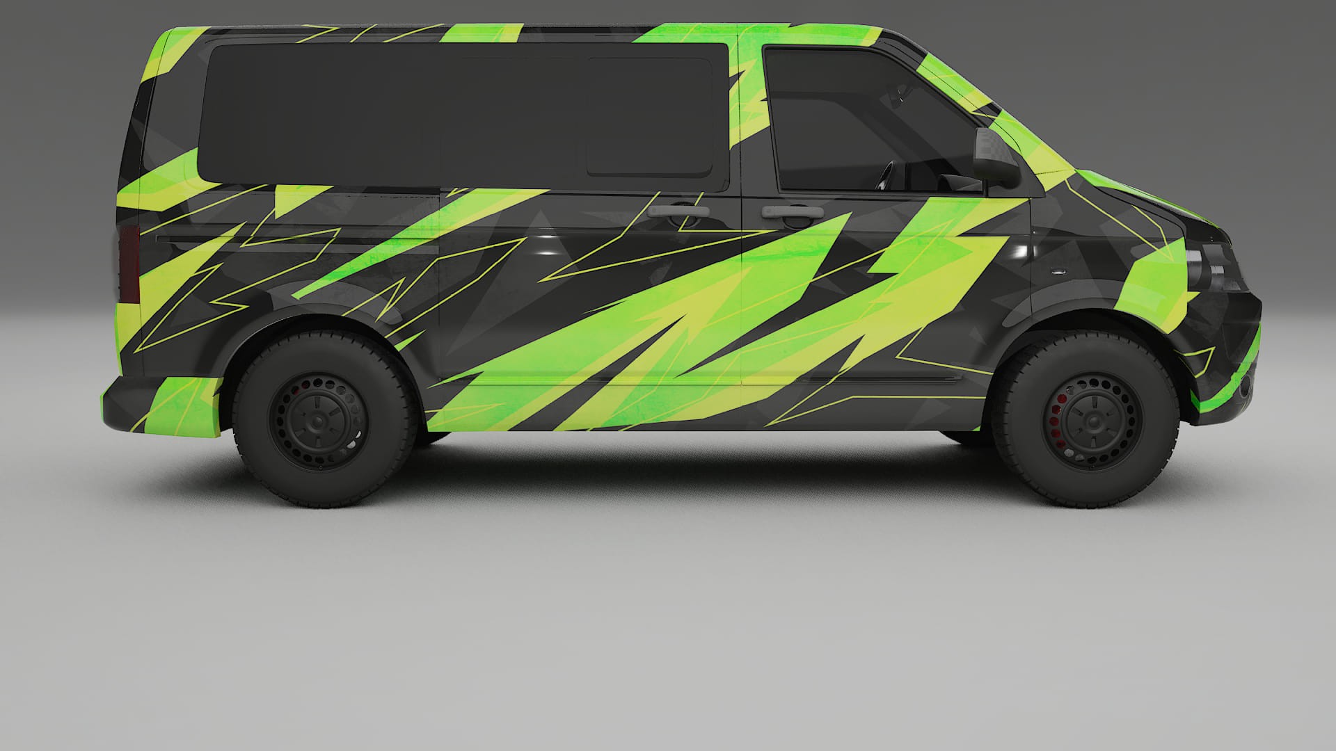 VW Transporter T5 Caravelle NINJA TURTLES – Tervezett Wrap PPF készlet nyomtatható poliuretán fóliából