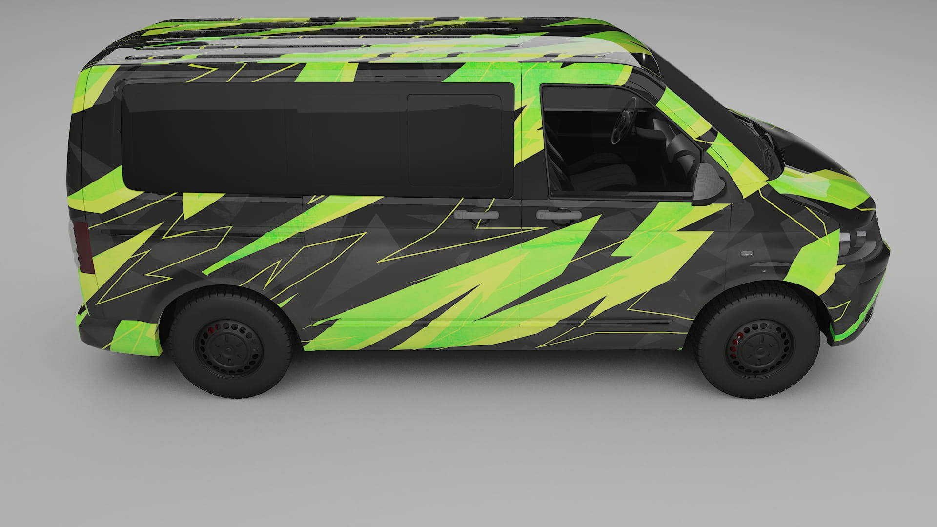 VW Transporter T5 Caravelle NINJA TURTLES – Tervezett Wrap PPF készlet nyomtatható poliuretán fóliából