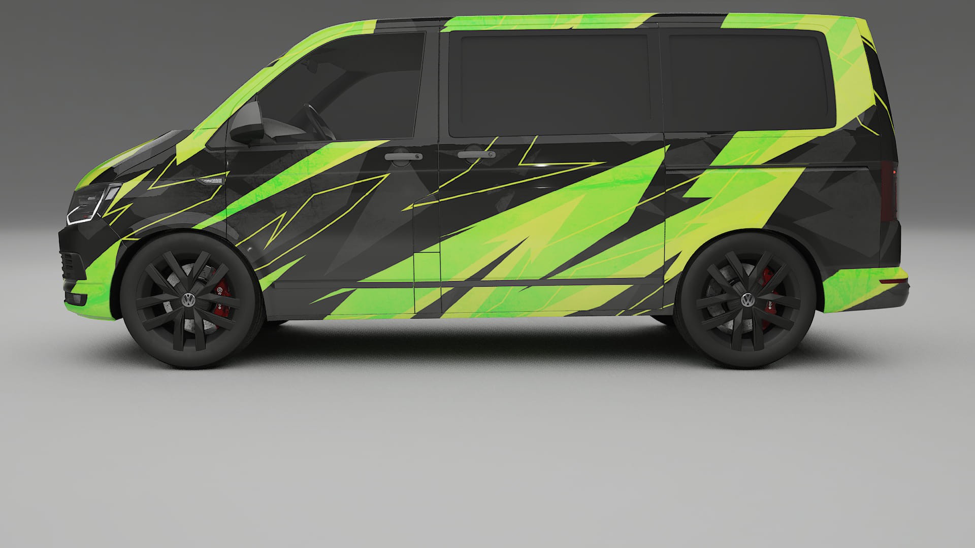 VW Transporter T6 Multivan NINJA TURTLES – Tervezett Wrap PPF készlet nyomtatható poliuretán fóliából