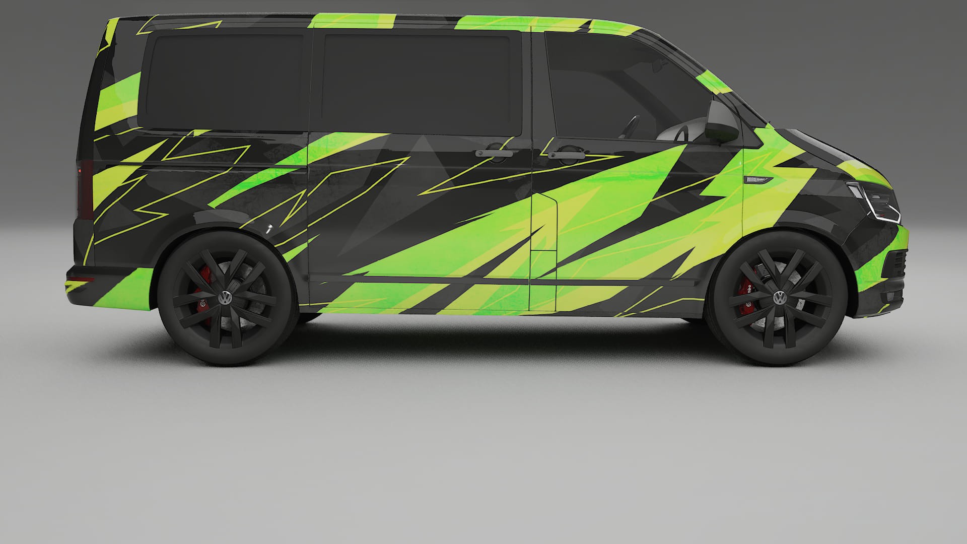 VW Transporter T6 Multivan NINJA TURTLES – Tervezett Wrap PPF készlet nyomtatható poliuretán fóliából
