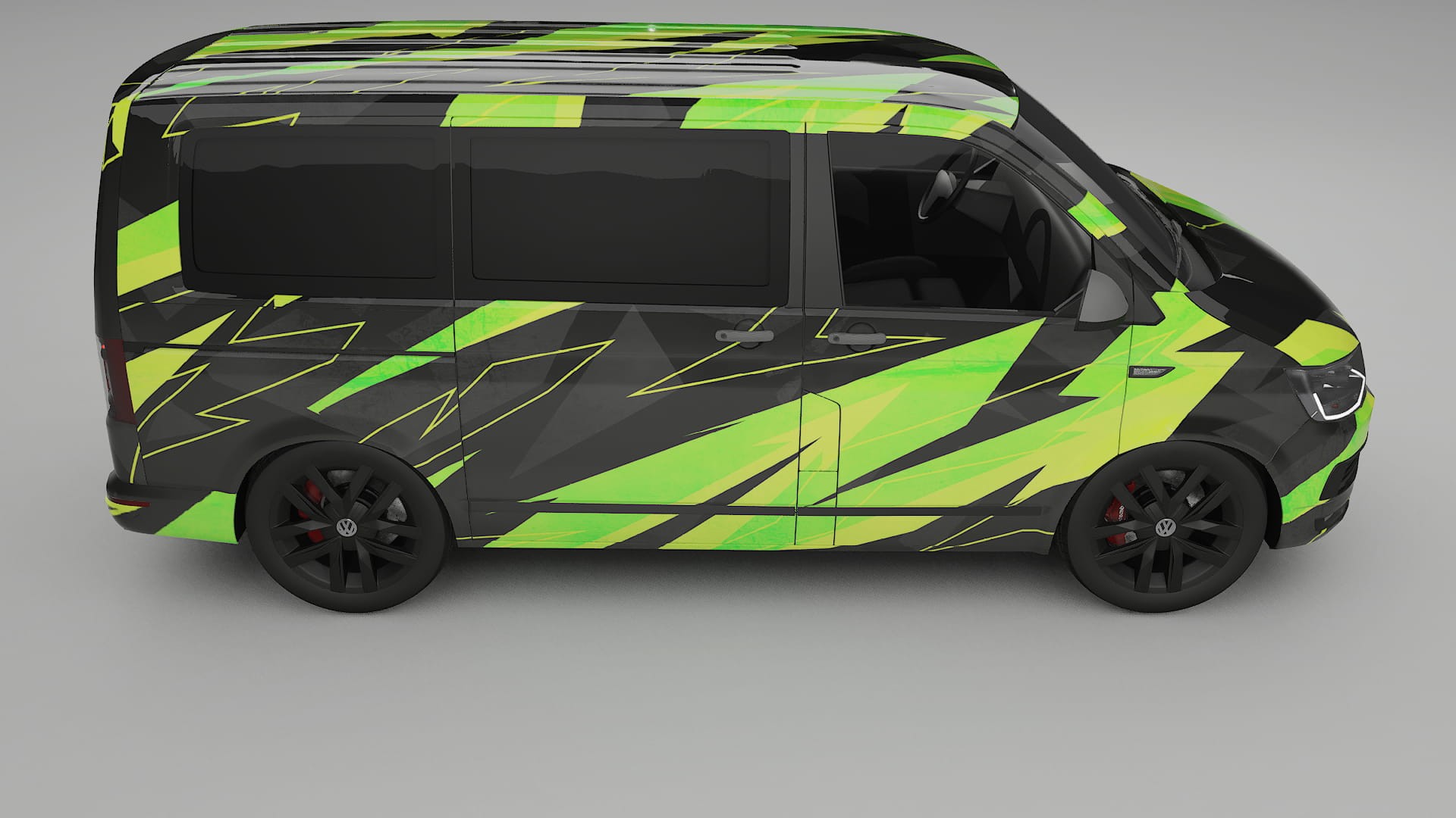 VW Transporter T6 Multivan NINJA TURTLES – Tervezett Wrap PPF készlet nyomtatható poliuretán fóliából