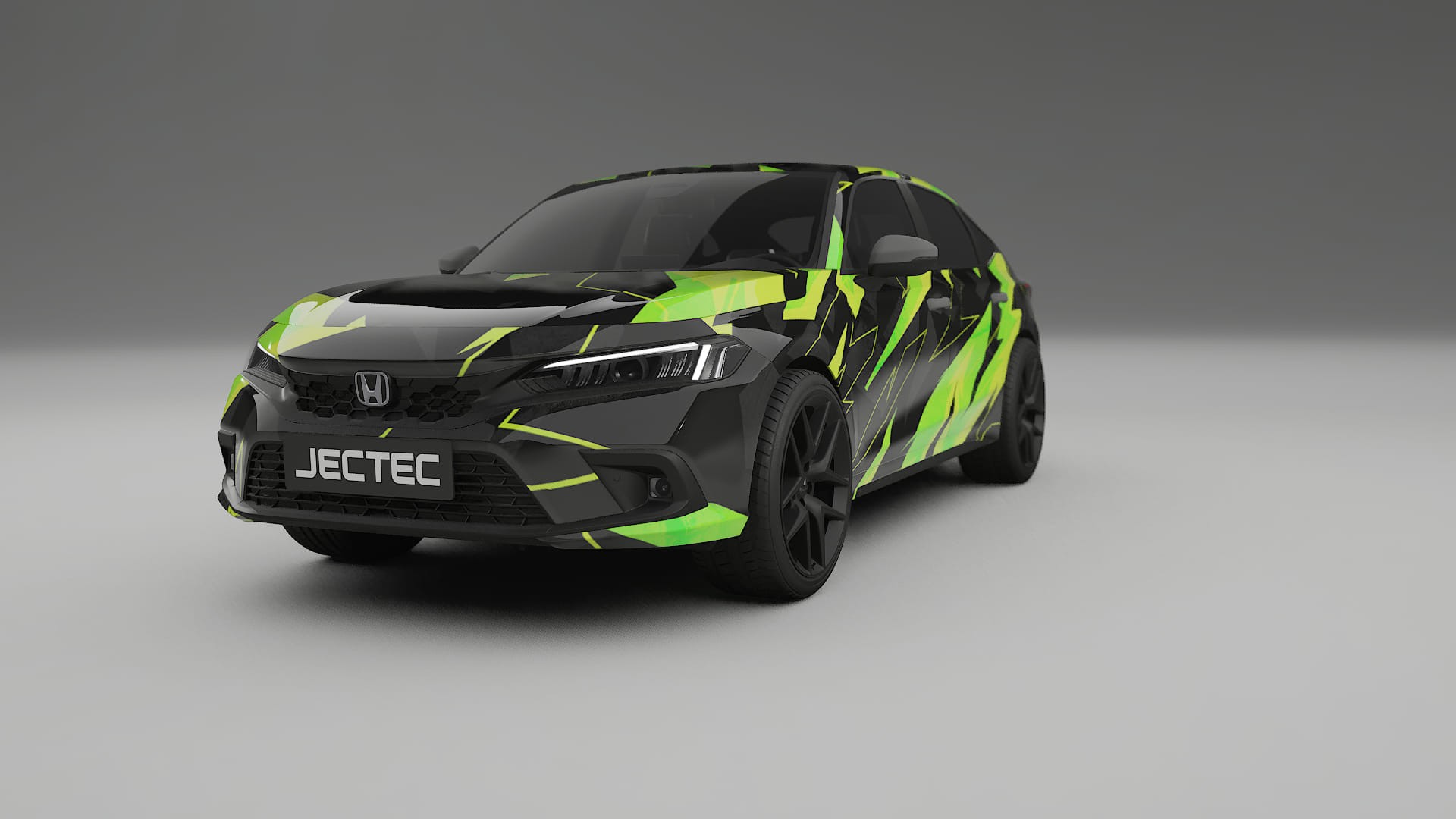 Honda Civic hatchback NINJA TURTLES – Tervezett Wrap PPF készlet nyomtatható poliuretán fóliából