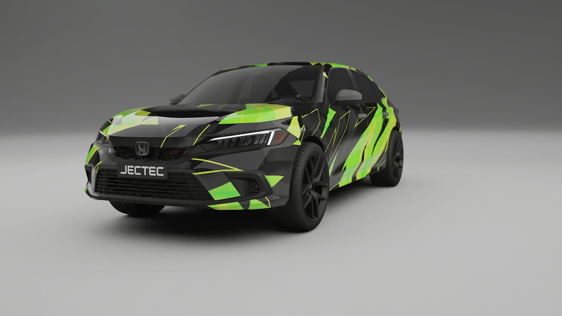 Honda Civic Si NINJA TURTLES – Tervezett Wrap PPF készlet nyomtatható poliuretán fóliából