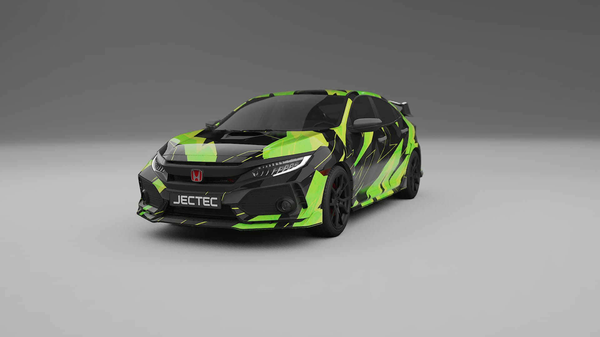 Honda Civic Type-R NINJA TURTLES – Tervezett Wrap PPF készlet nyomtatható poliuretán fóliából