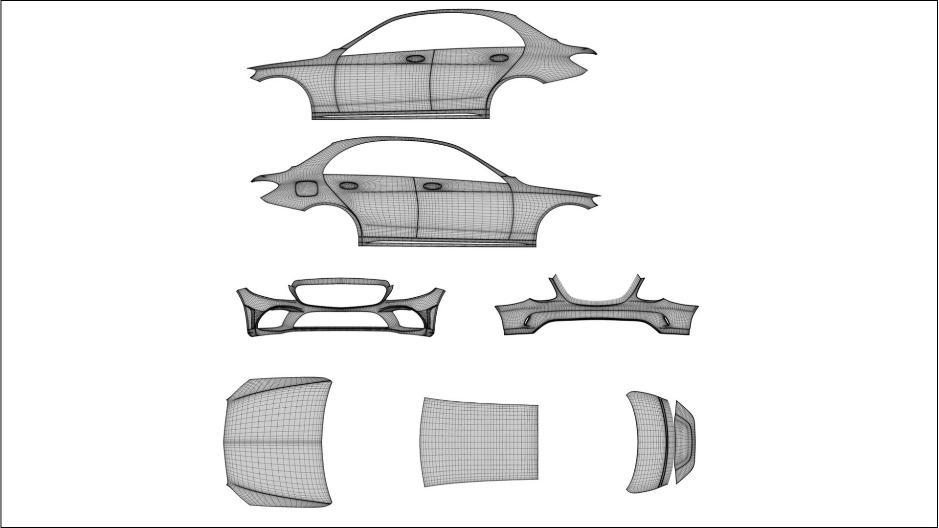 Mercedes C-class W205 AMG sedan COBRA 11 – Tervezett Wrap PPF készlet nyomtatható poliuretán fóliából 2