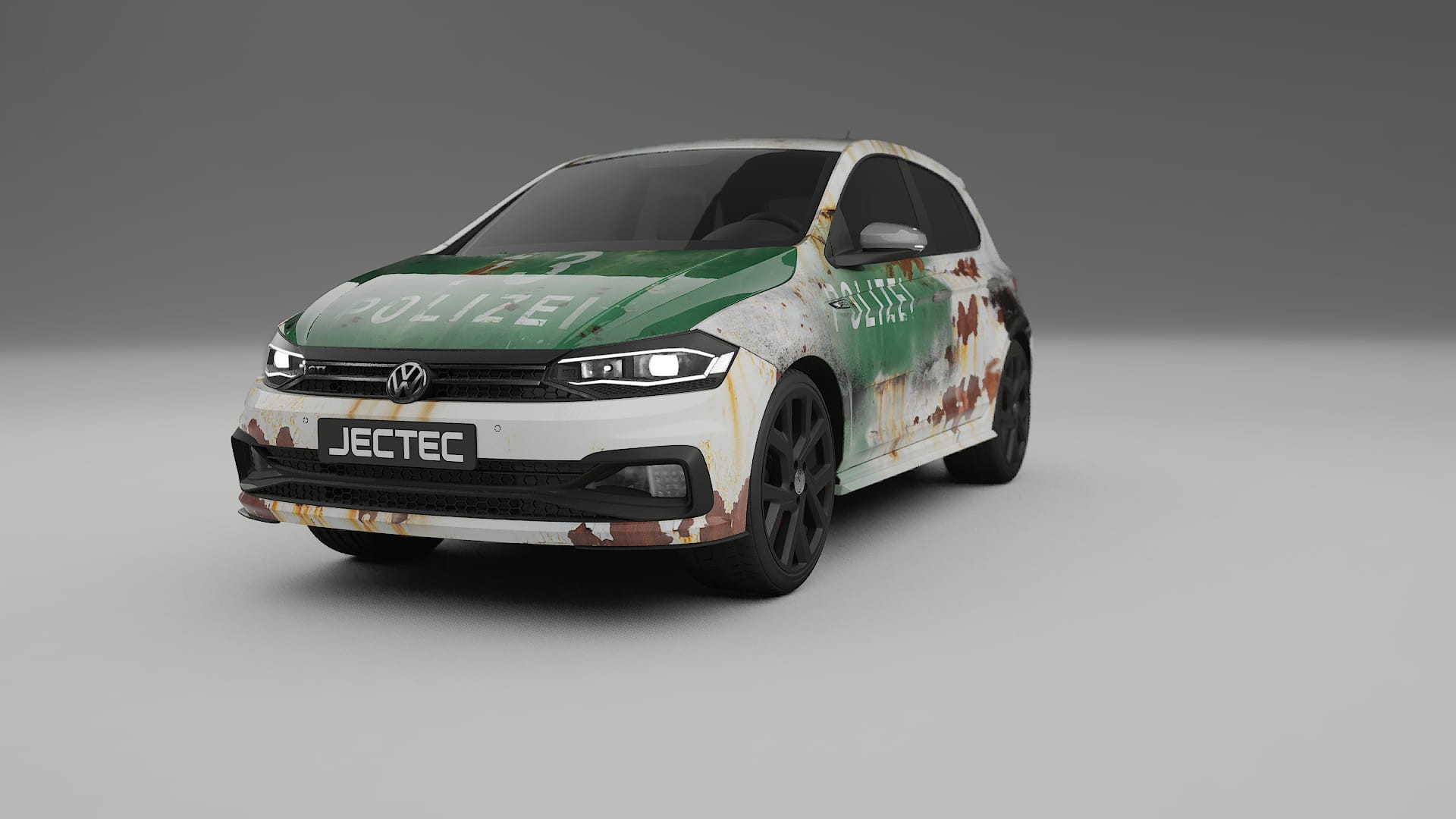 VW Polo GTI VI COBRA 11 – Tervezett Wrap PPF készlet nyomtatható poliuretán fóliából