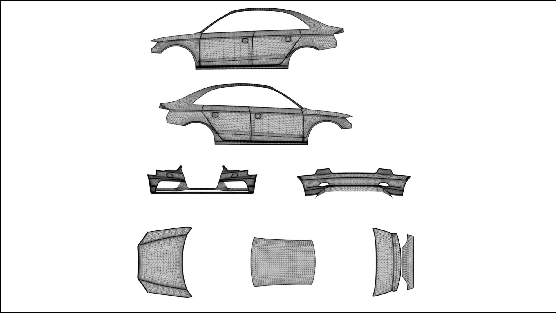 Audi A3 8V sedan prefacelift pre LCI TPU Fényezésvédő Fólia | FORGED S Színváltós PPF – Teljesen Elővágott Készlet 2