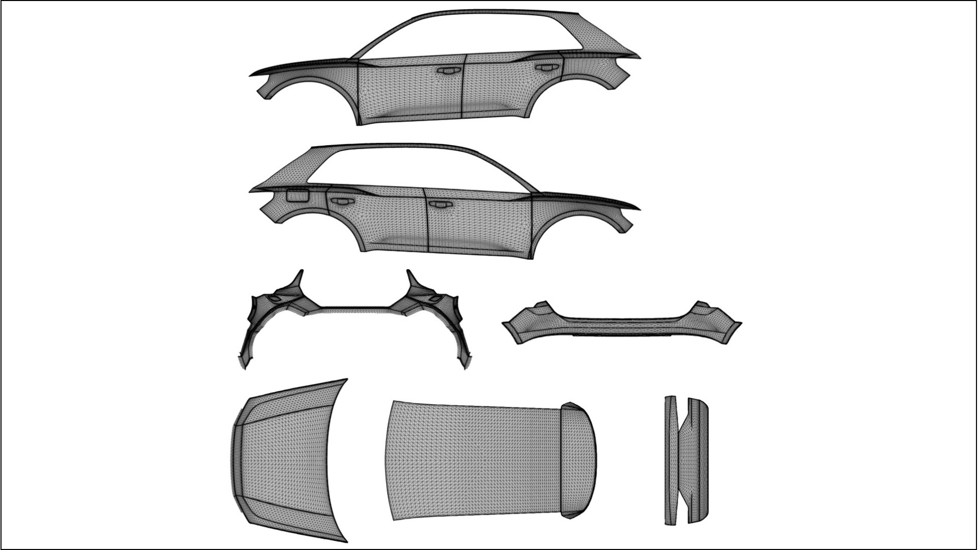 Audi Q3 S Line F3 TPU Fényezésvédő Fólia | FORGED S Színváltós PPF – Teljesen Elővágott Készlet 2