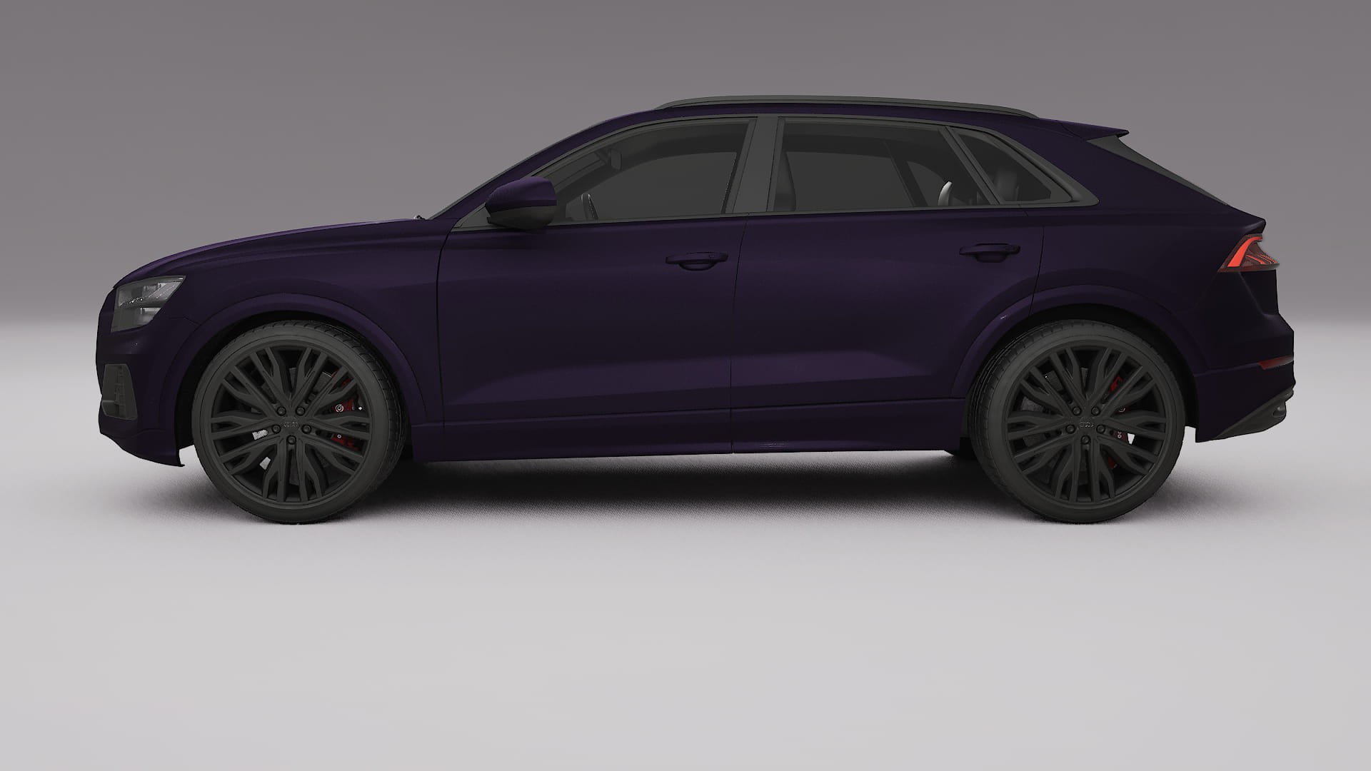 Audi Q8 F1 prefacelift pre LCI TPU Fényezésvédő Fólia | VIOLET Színváltós PPF – Teljesen Elővágott Készlet