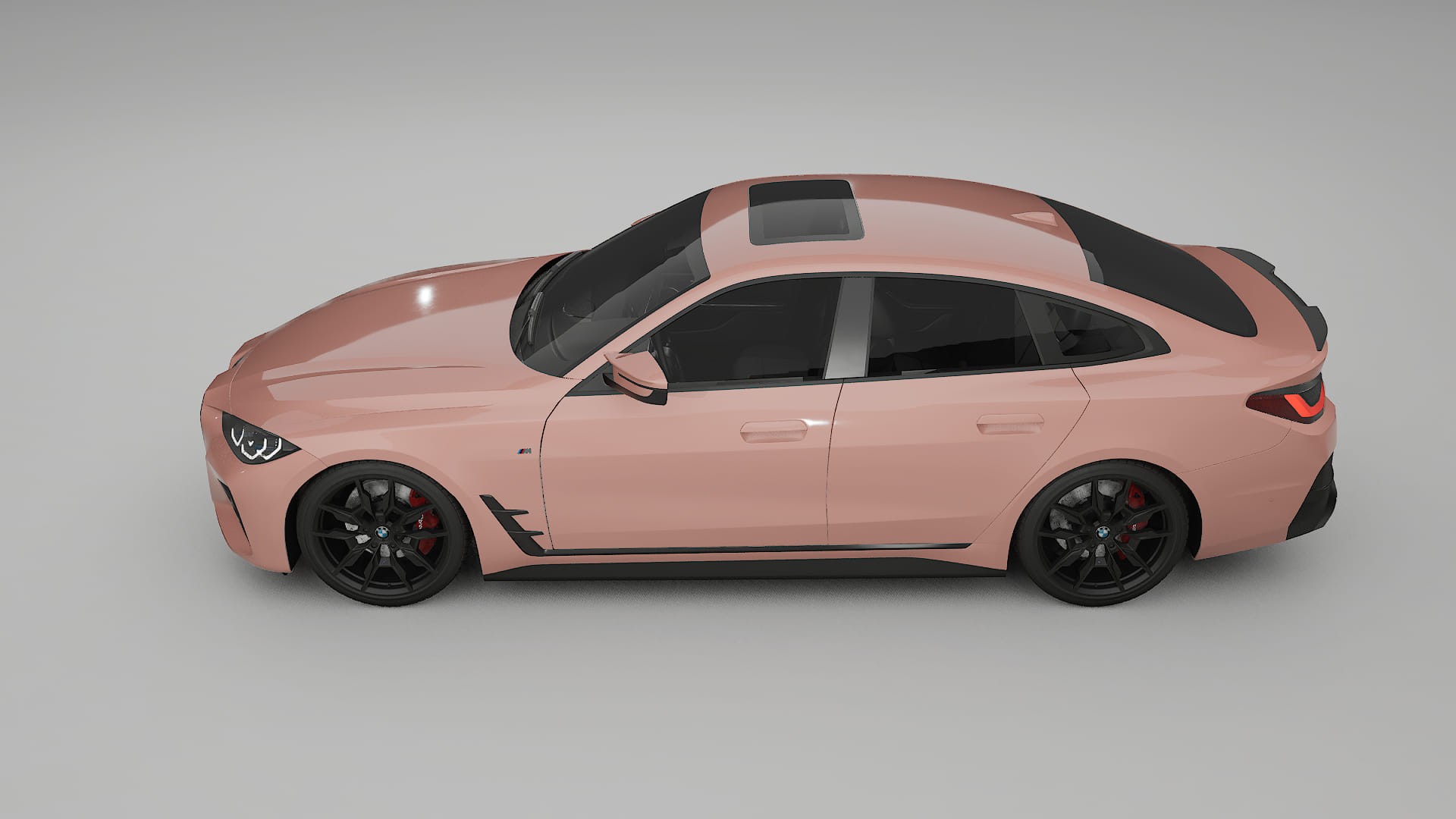 BMW I4 G26 M Package TPU Fényezésvédő Fólia | BLUSH Színváltós PPF – Teljesen Elővágott Készlet