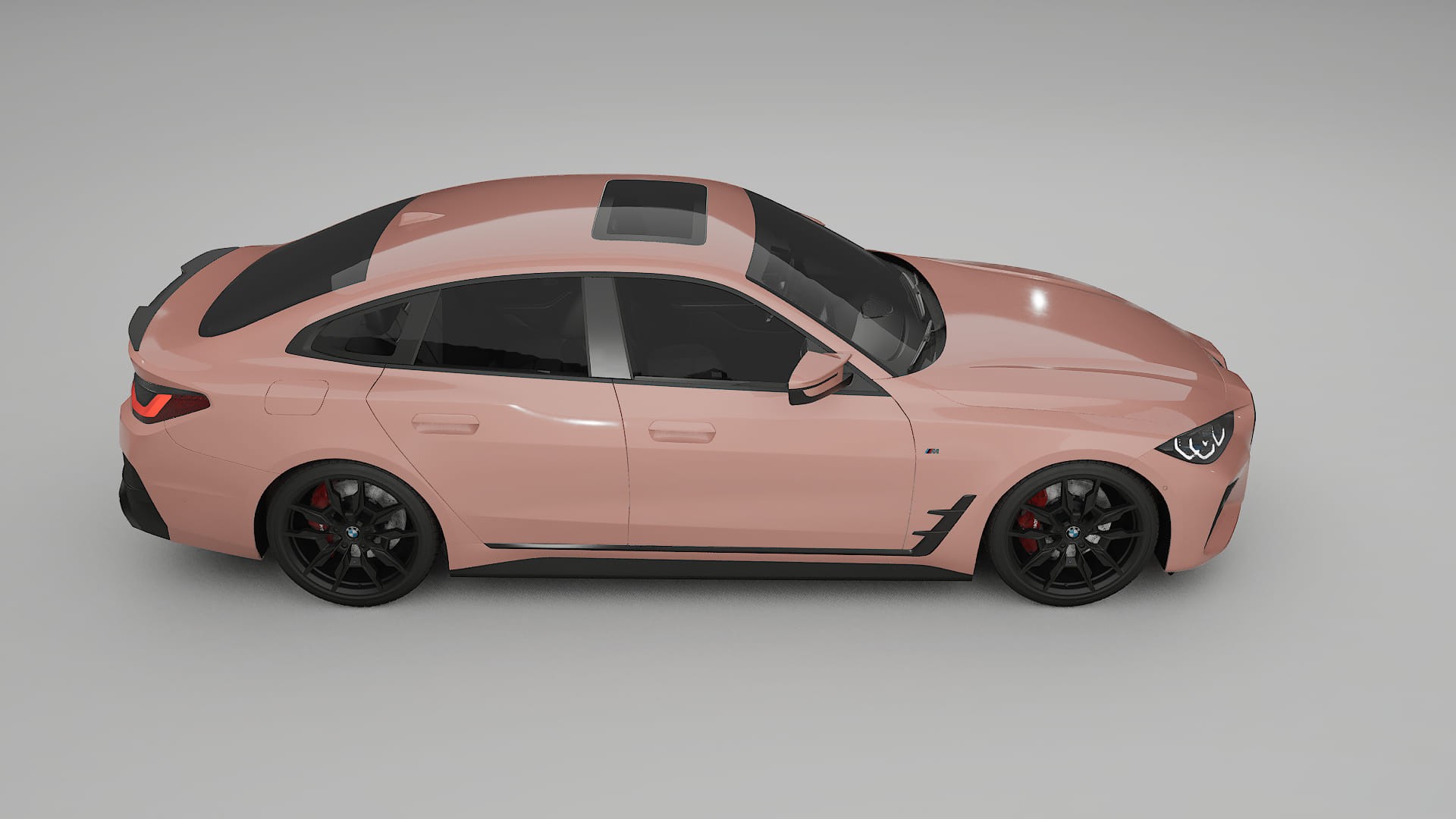 BMW I4 G26 M Package TPU Fényezésvédő Fólia | BLUSH Színváltós PPF – Teljesen Elővágott Készlet