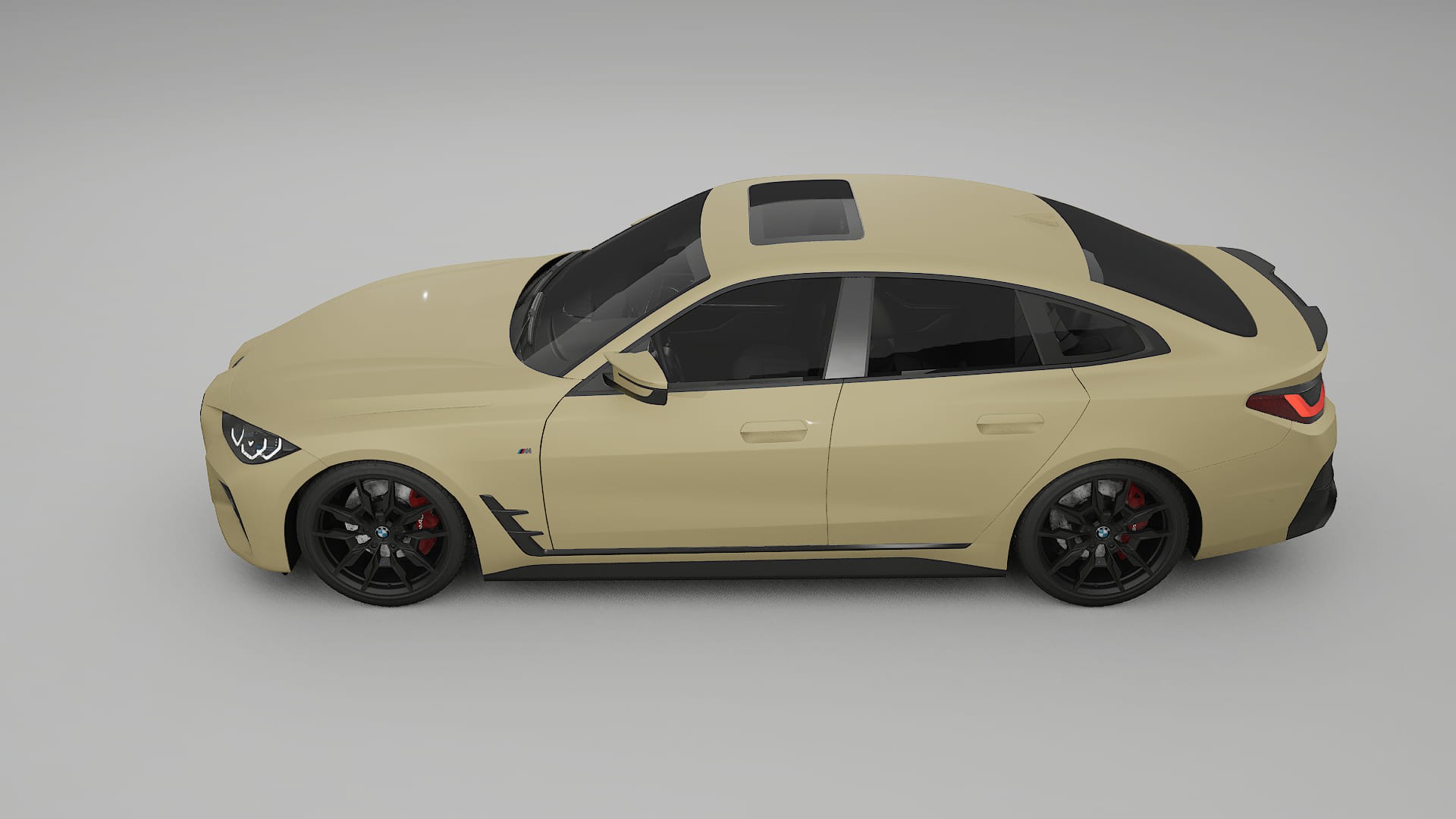 BMW I4 G26 M Package TPU Fényezésvédő Fólia | SAND Színváltós PPF – Teljesen Elővágott Készlet
