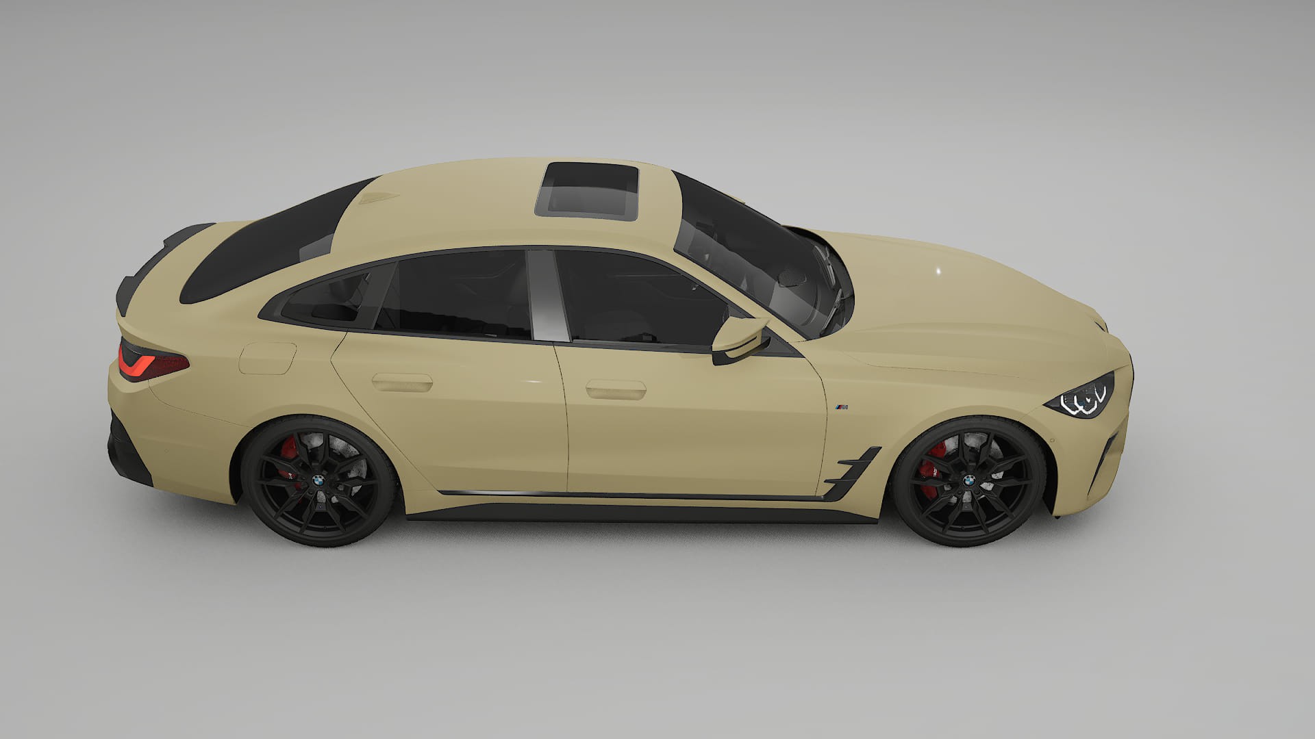 BMW I4 G26 M Package TPU Fényezésvédő Fólia | SAND Színváltós PPF – Teljesen Elővágott Készlet