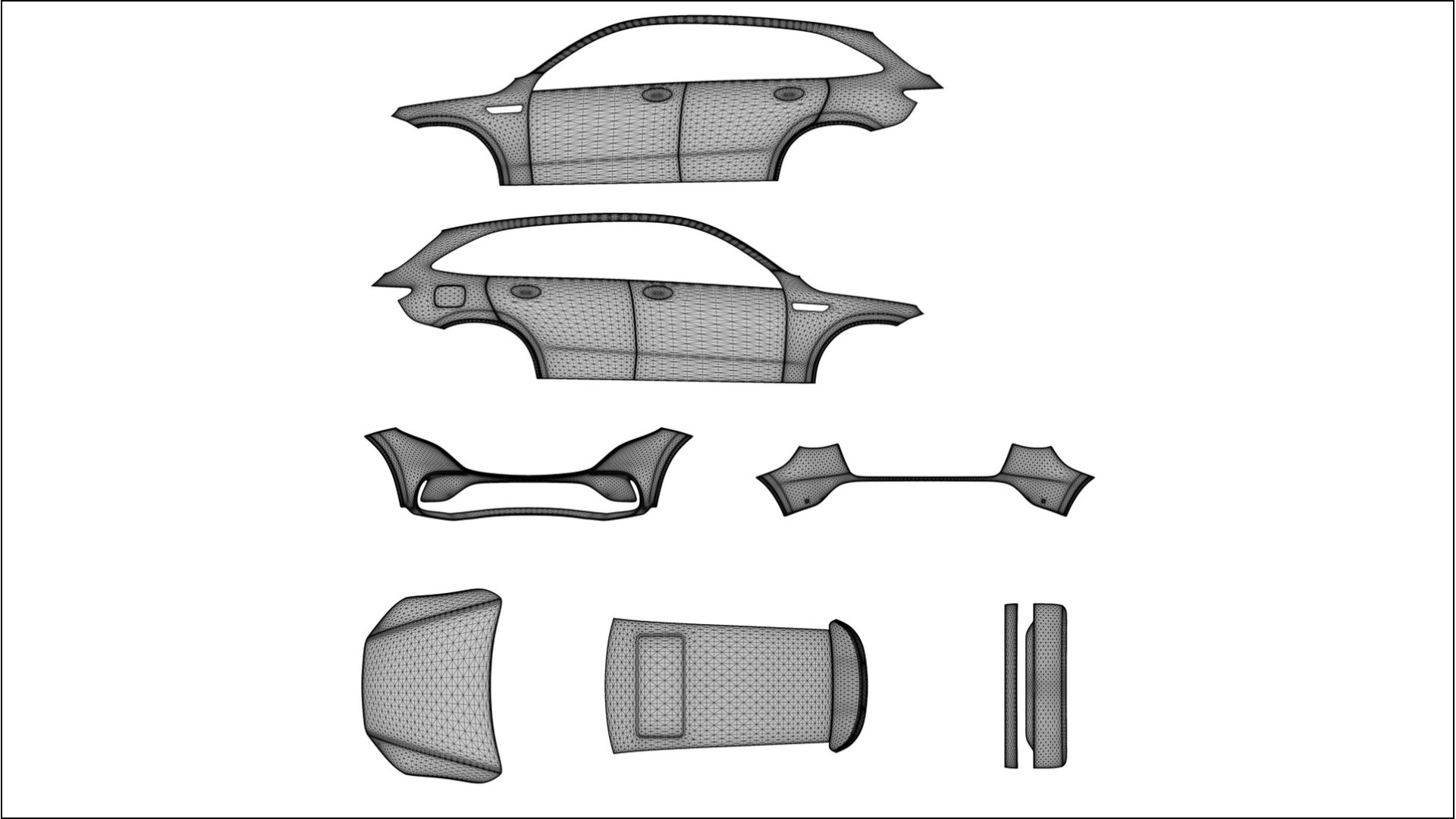 Mercedes EQC AMG TPU Fényezésvédő Fólia | ROCKET Színváltós PPF – Teljesen Elővágott Készlet 2