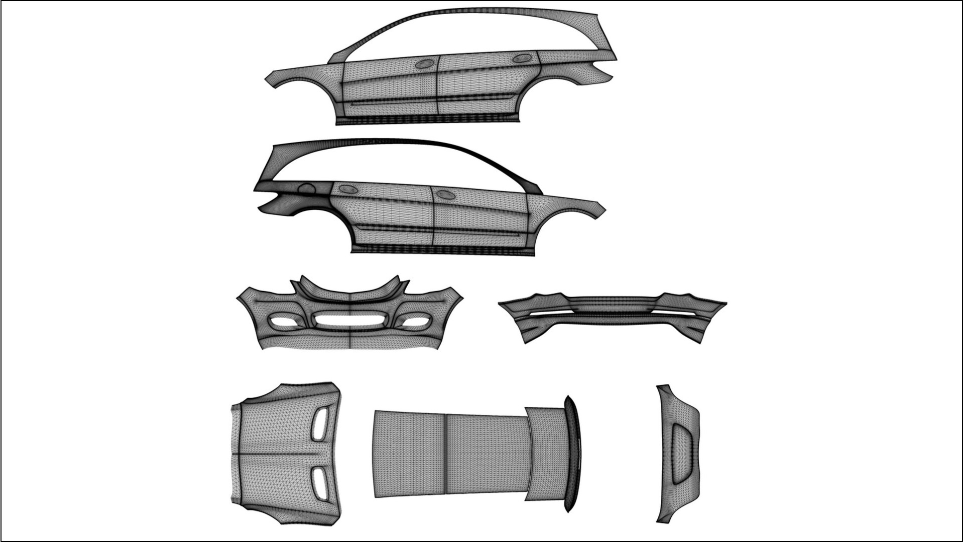 Mercedes R class W251 facelift LCI TPU Fényezésvédő Fólia | INFERNO Színváltós PPF – Teljesen Elővágott Készlet