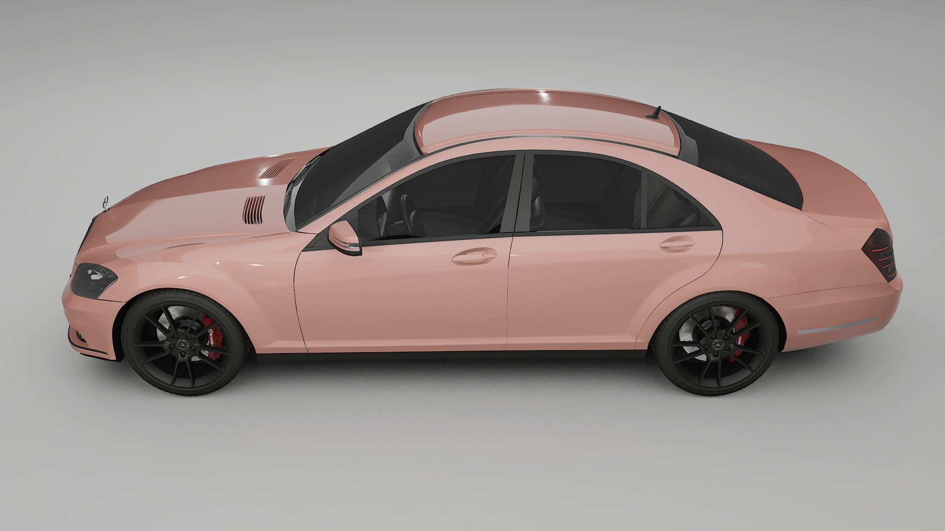 Mercedes S class W221 facelift LCI TPU Fényezésvédő Fólia | BLUSH Színváltós PPF – Teljesen Elővágott Készlet