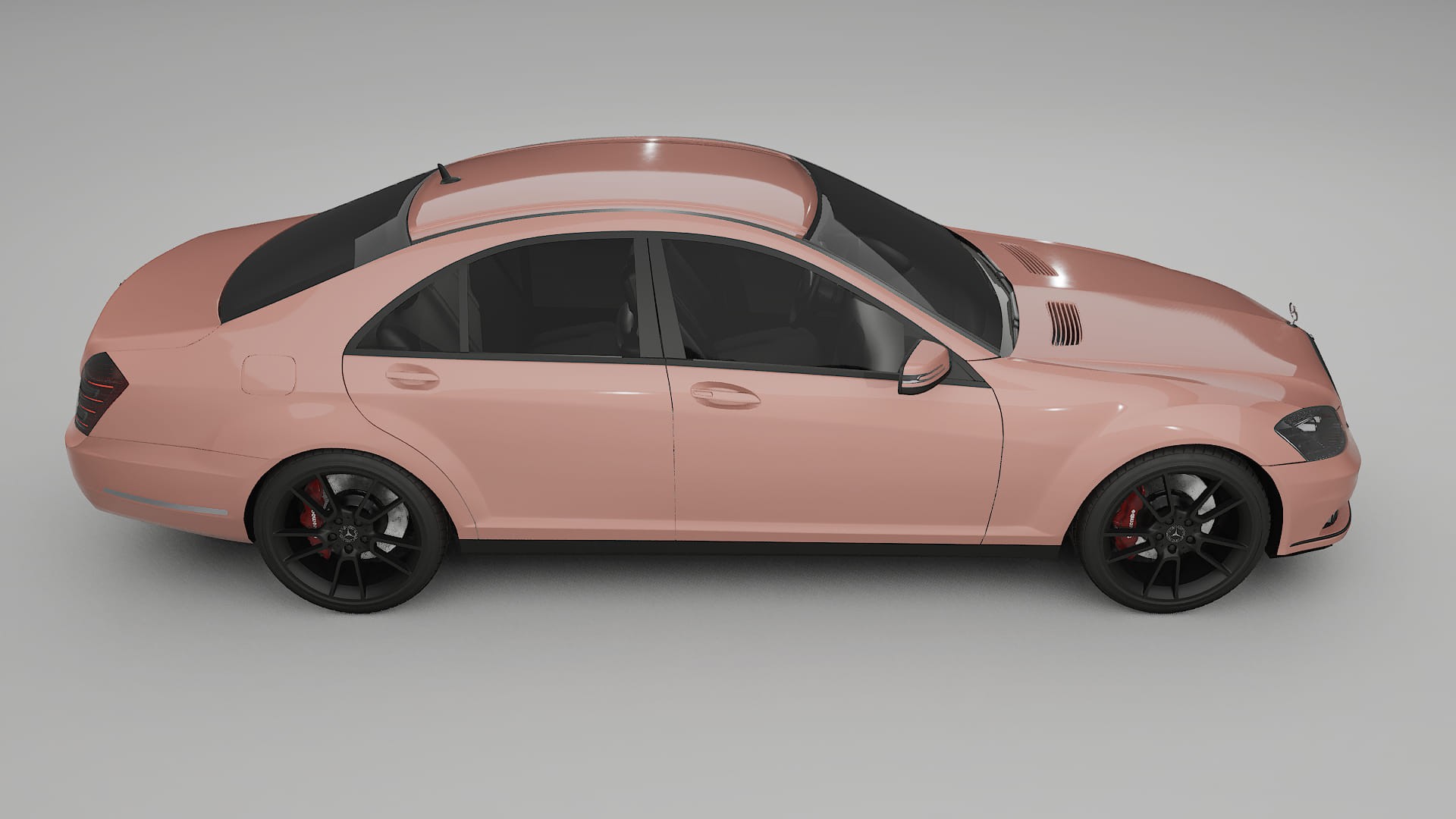 Mercedes S class W221 facelift LCI TPU Fényezésvédő Fólia | BLUSH Színváltós PPF – Teljesen Elővágott Készlet