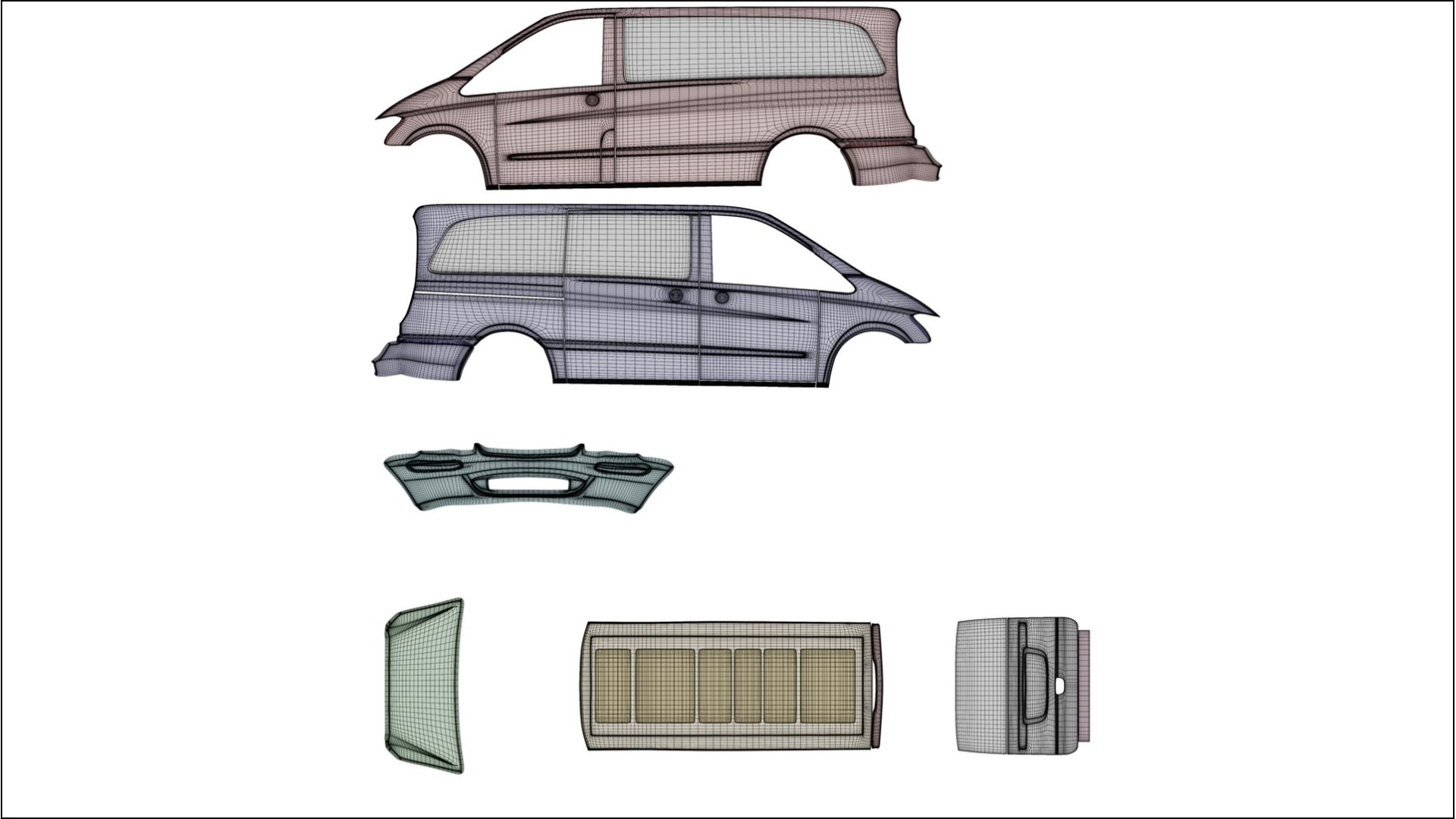 Mercedes Vito Short W639 facelift LCI TPU Fényezésvédő Fólia | INFERNO Színváltós PPF – Teljesen Elővágott Készlet