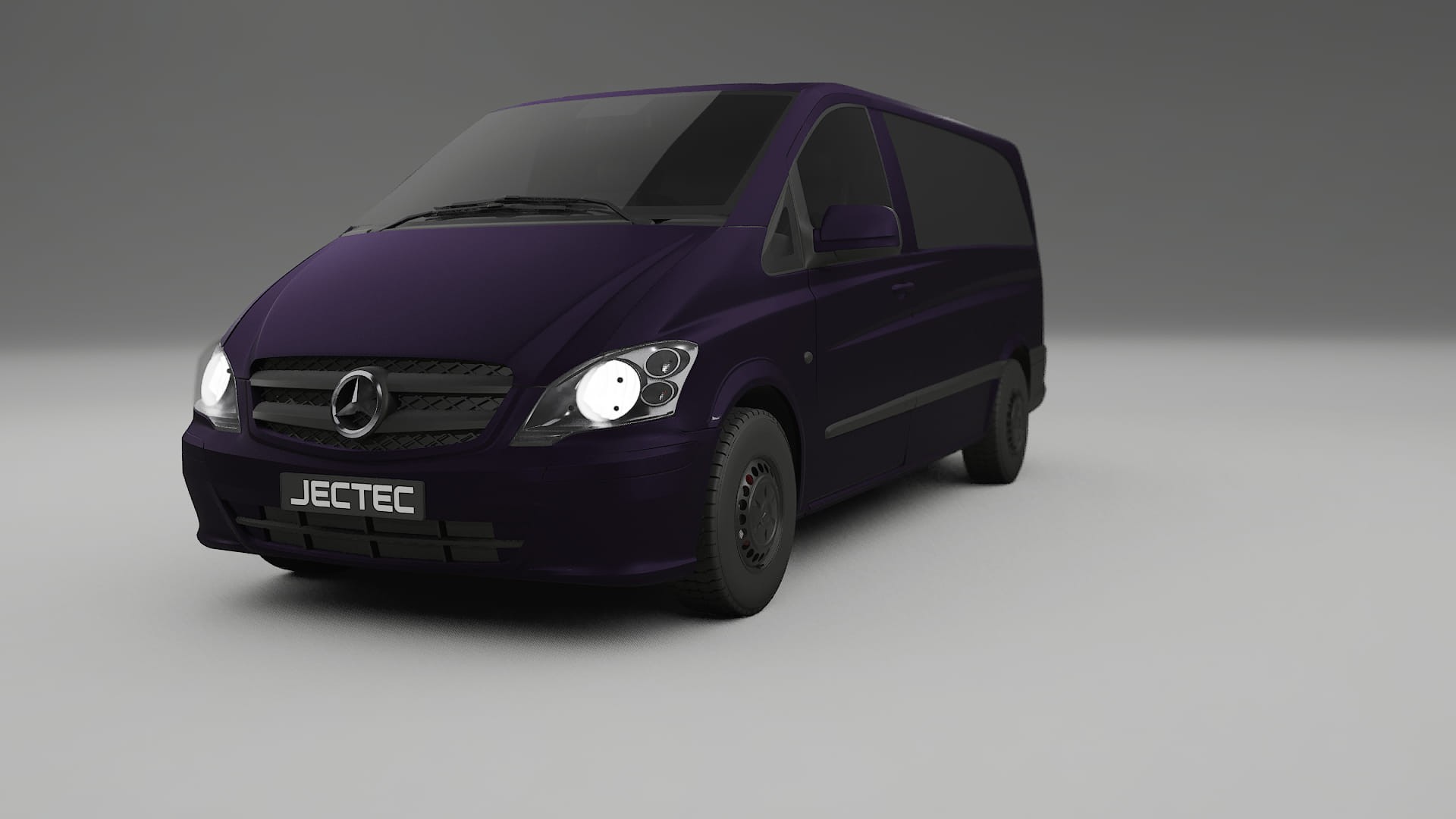 Mercedes Vito Short W639 facelift LCI TPU Fényezésvédő Fólia | VIOLET Színváltós PPF – Teljesen Elővágott Készlet