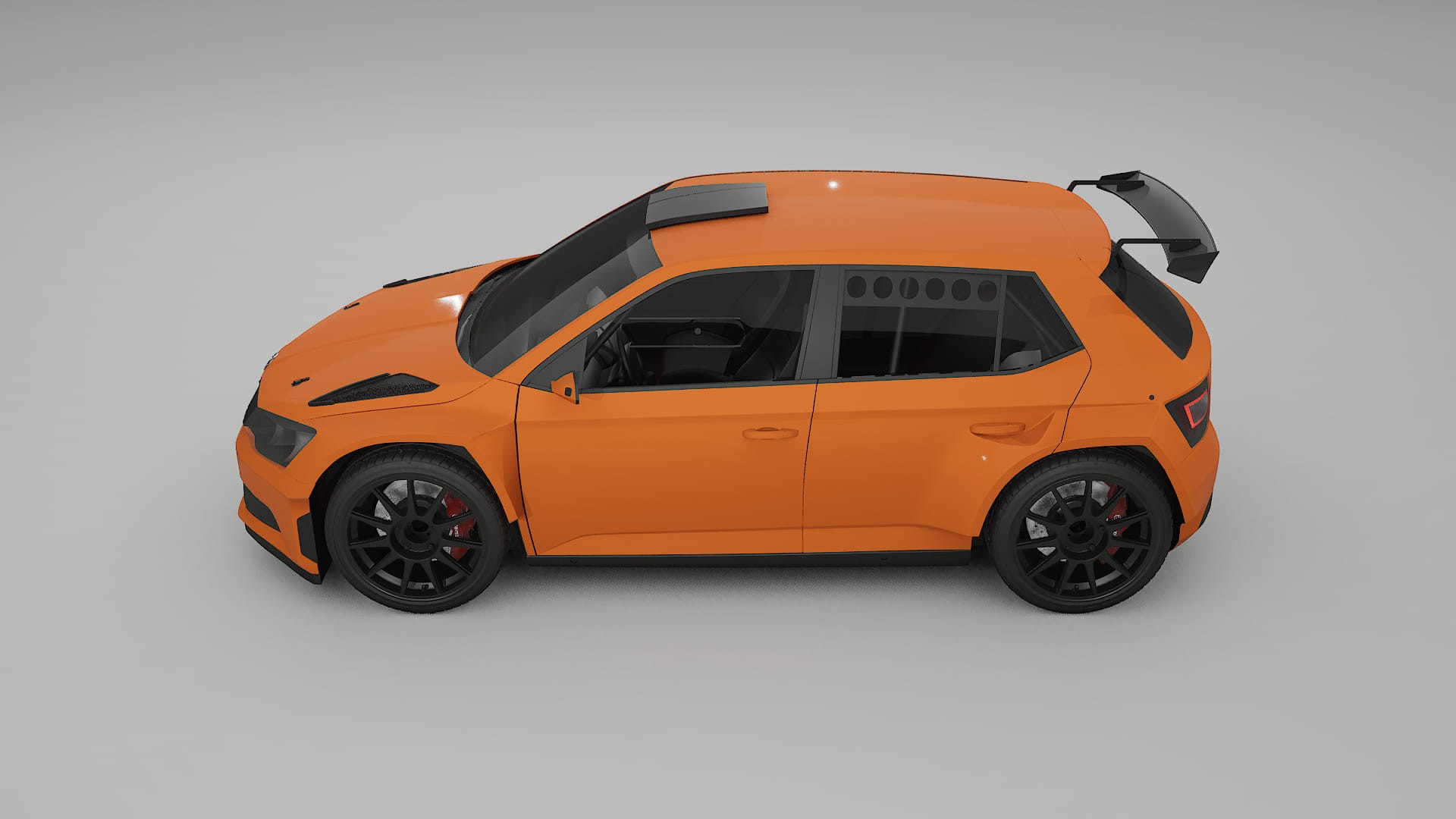 Škoda Fabia R5 6V TPU Fényezésvédő Fólia | ROCKET Színváltós PPF – Teljesen Elővágott Készlet