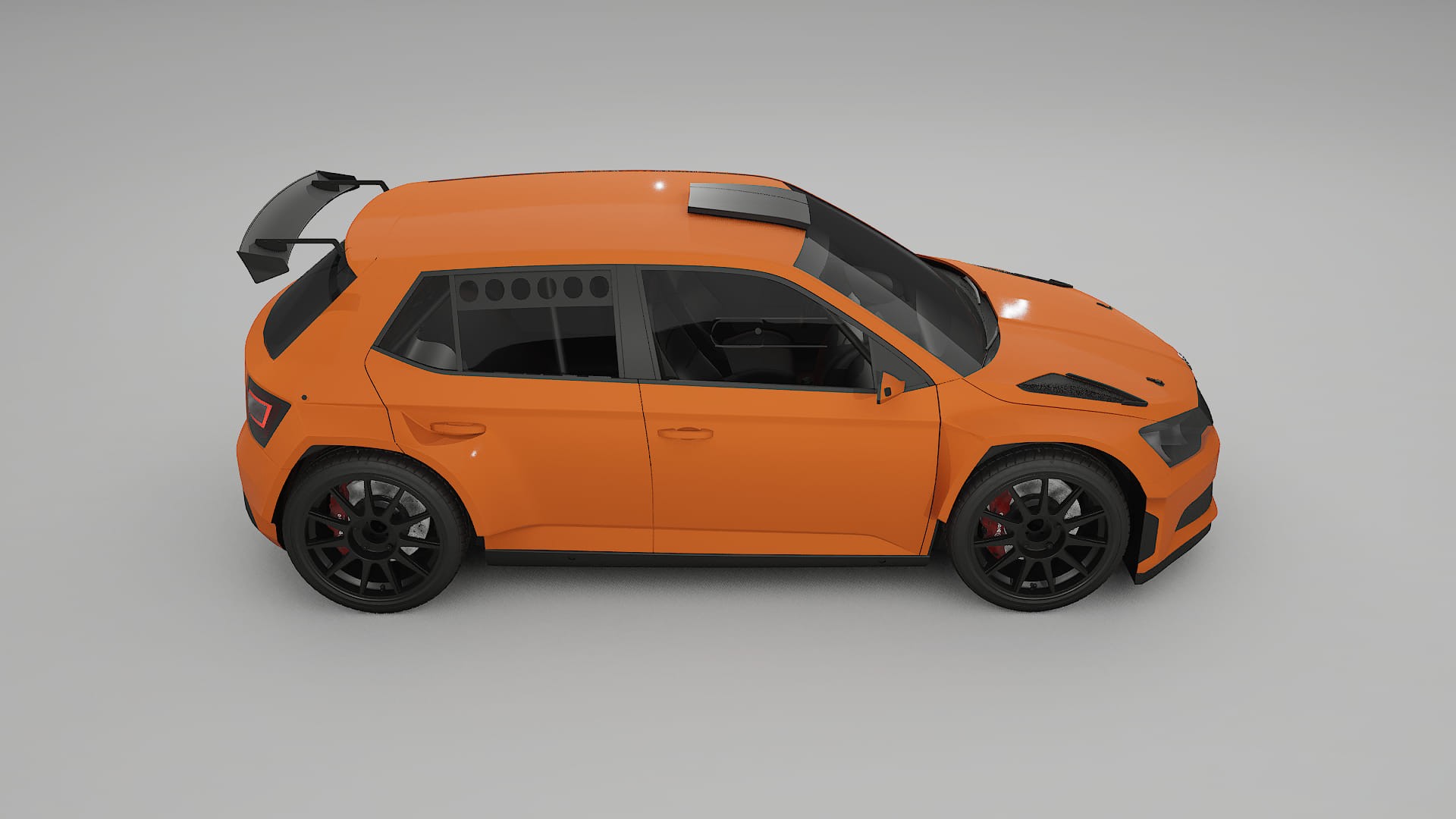 Škoda Fabia R5 6V TPU Fényezésvédő Fólia | ROCKET Színváltós PPF – Teljesen Elővágott Készlet