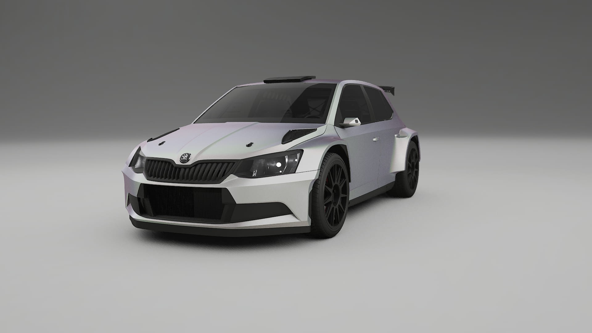 Škoda Fabia R5 6V TPU Fényezésvédő Fólia | NEBULA Színváltós PPF – Teljesen Elővágott Készlet