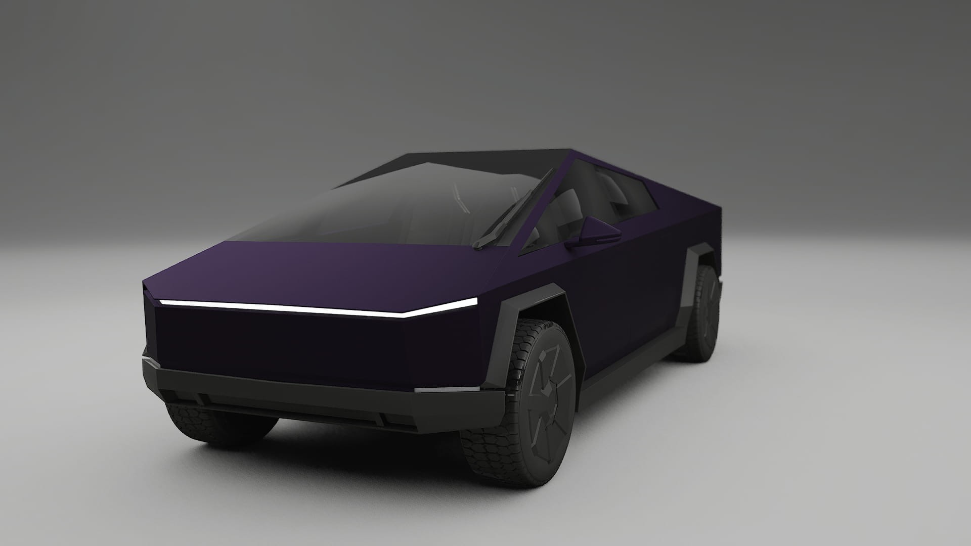 Tesla Cybertruck TPU Fényezésvédő Fólia | VIOLET Színváltós PPF – Teljesen Elővágott Készlet