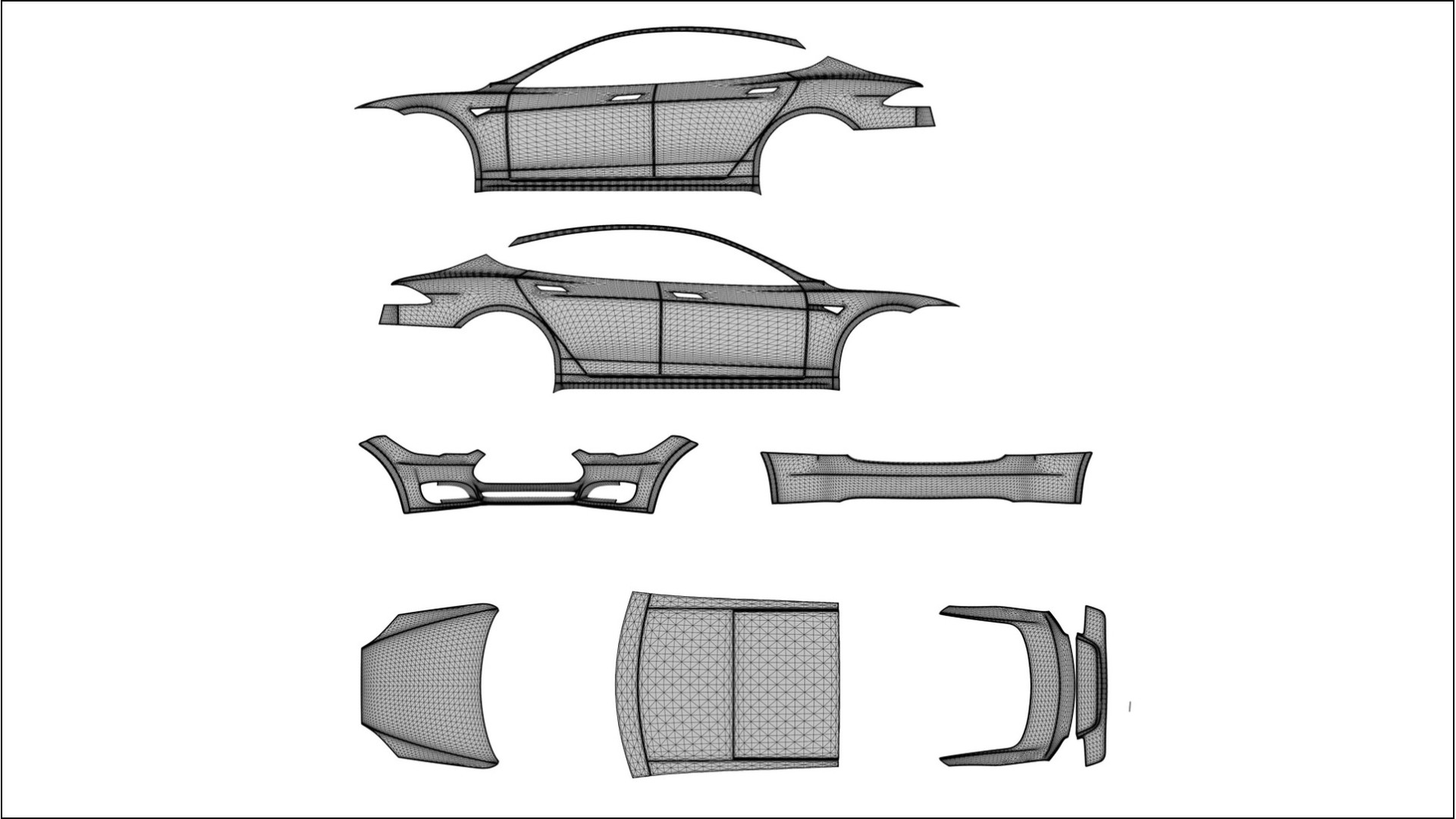 Tesla Model S TPU Fényezésvédő Fólia | FORGED S Színváltós PPF – Teljesen Elővágott Készlet 2