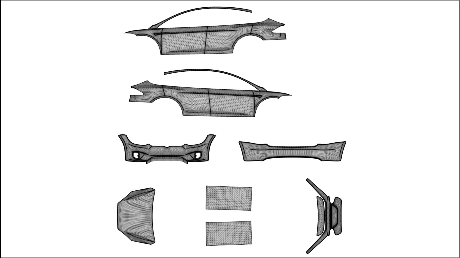 Tesla Model X TPU Fényezésvédő Fólia | FORGED S Színváltós PPF – Teljesen Elővágott Készlet 2